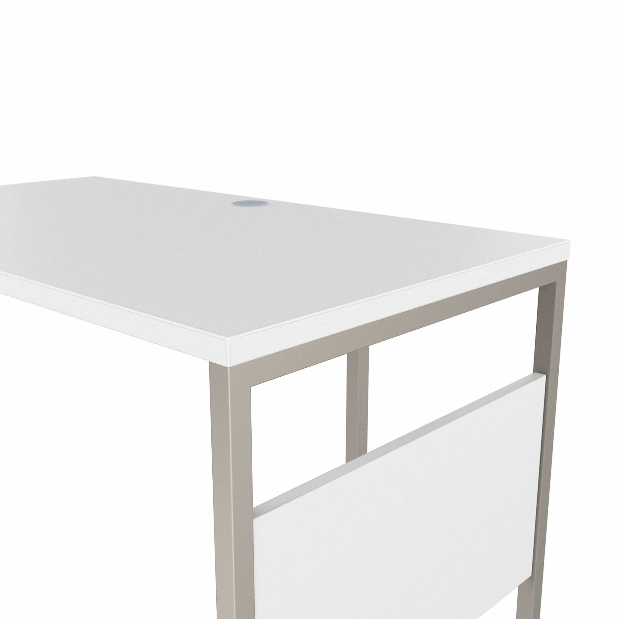 Bush Business Furniture Hybrid 72W x 36D L Shaped Table Desk with Metal Legs