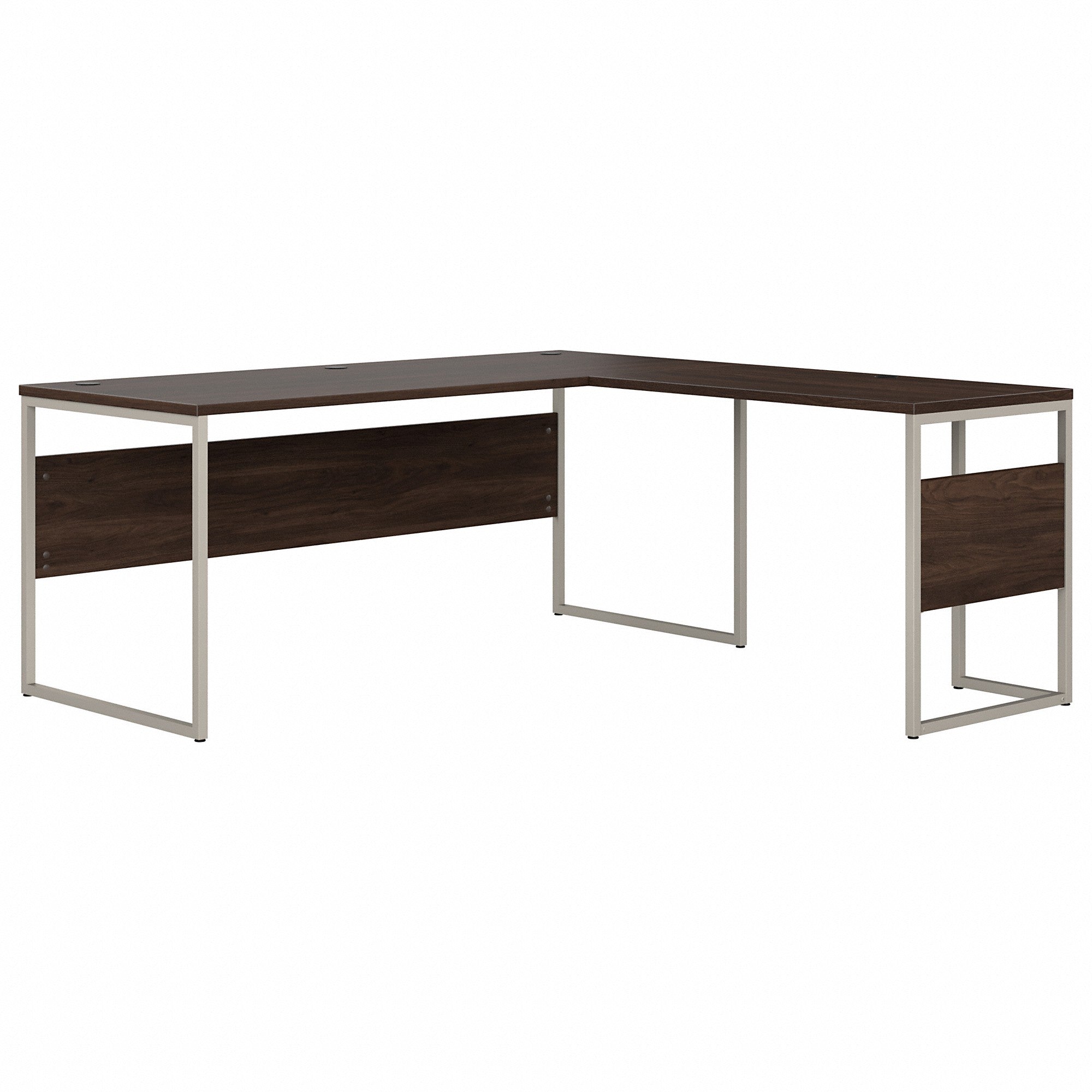 Bush Business Furniture Hybrid 72W x 30D L Shaped Table Desk with Metal Legs