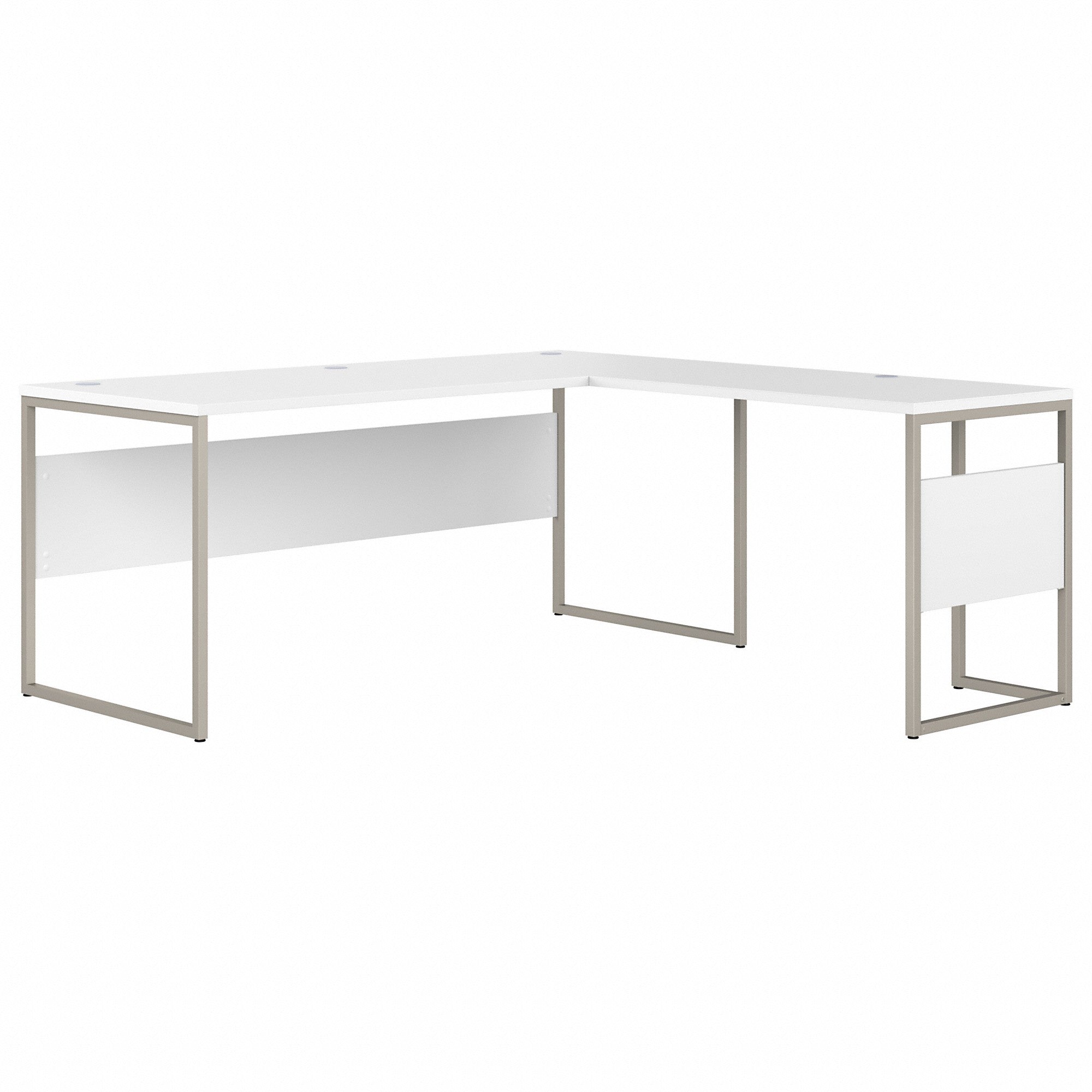 Bush Business Furniture Hybrid 72W x 30D L Shaped Table Desk with Metal Legs