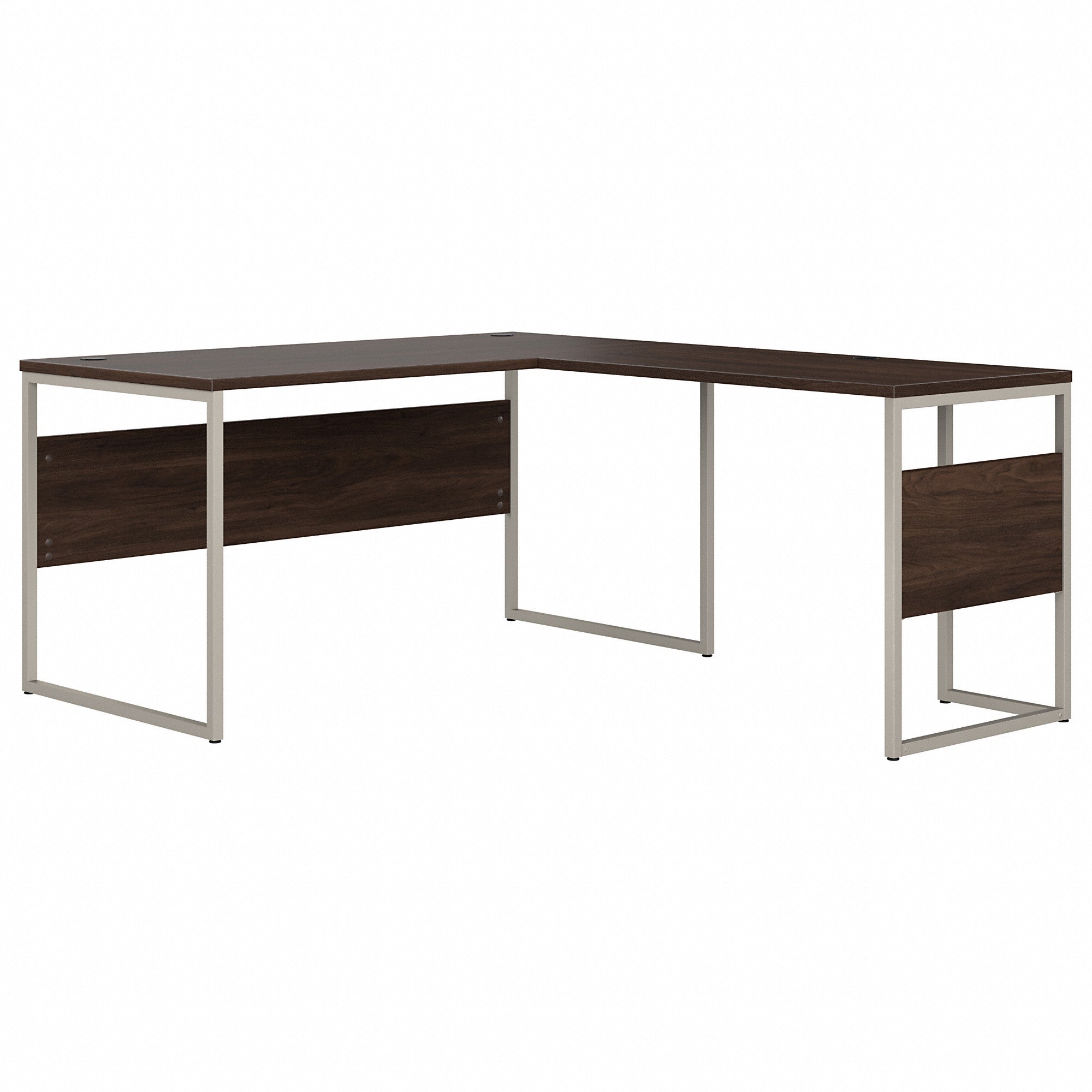 Bush Business Furniture Hybrid 60W x 30D L Shaped Table Desk with Metal Legs