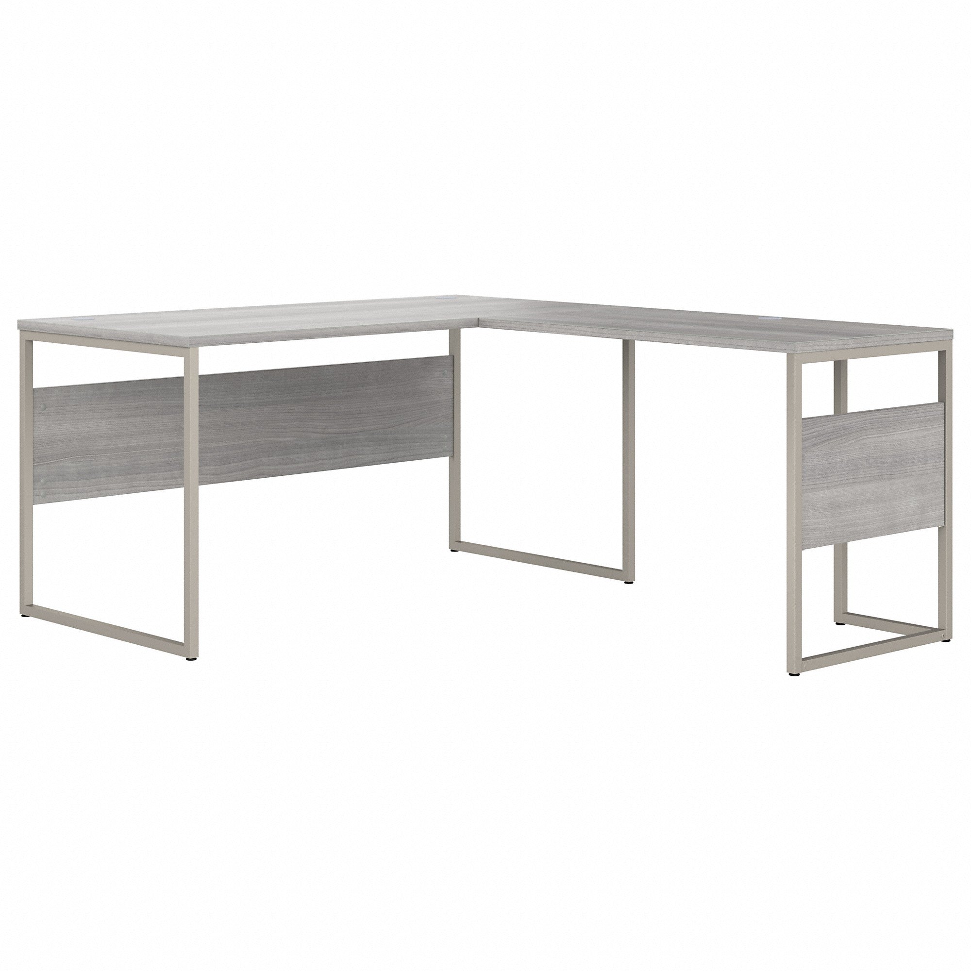 Bush Business Furniture Hybrid 60W x 30D L Shaped Table Desk with Metal Legs