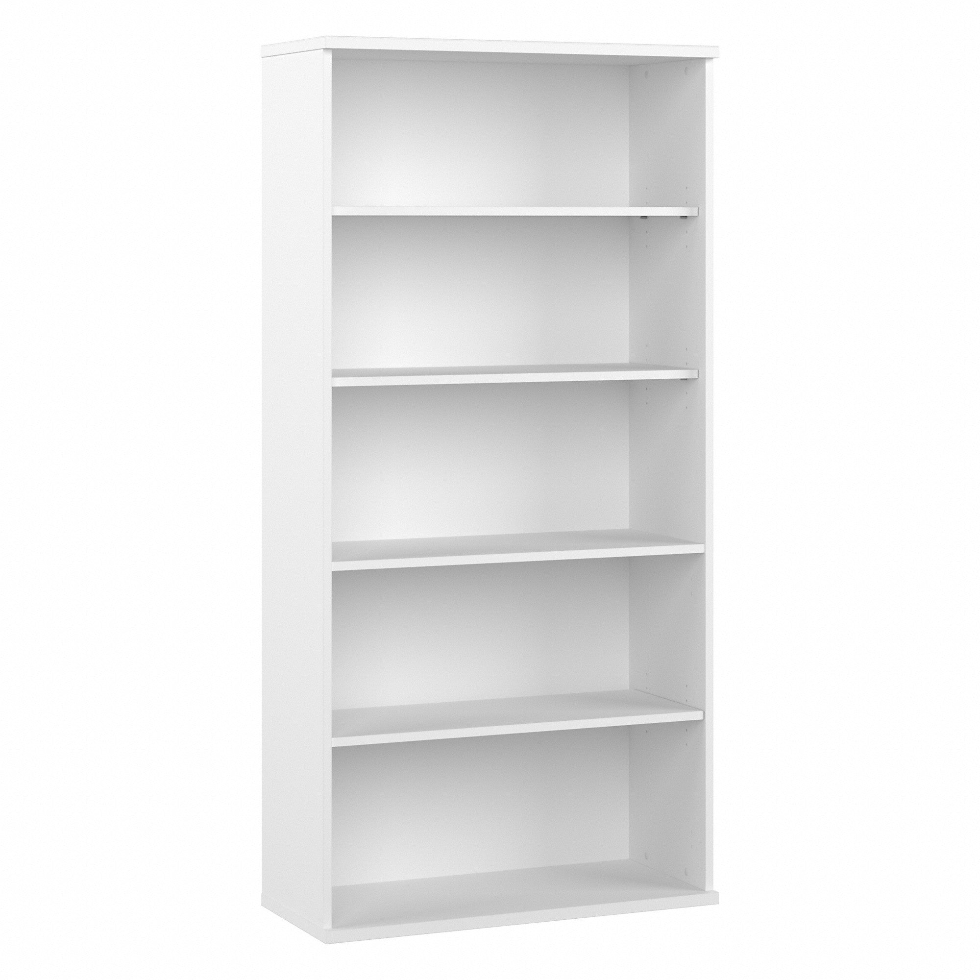 Bush Business Furniture Hybrid Tall 5 Shelf Bookcase