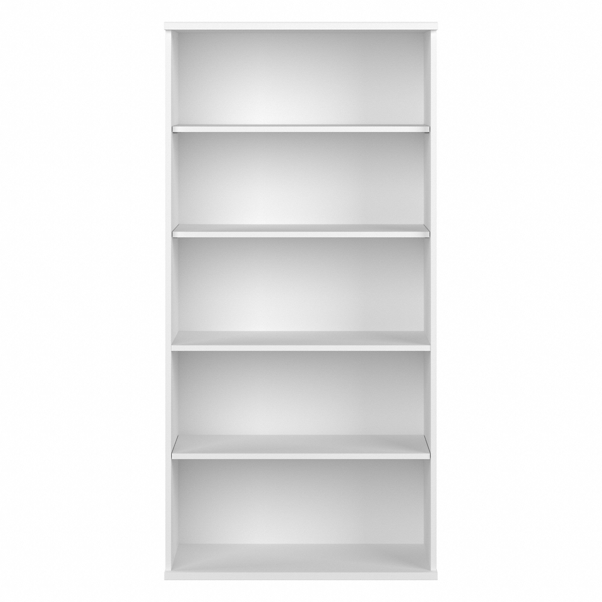 Bush Business Furniture Hybrid Tall 5 Shelf Bookcase