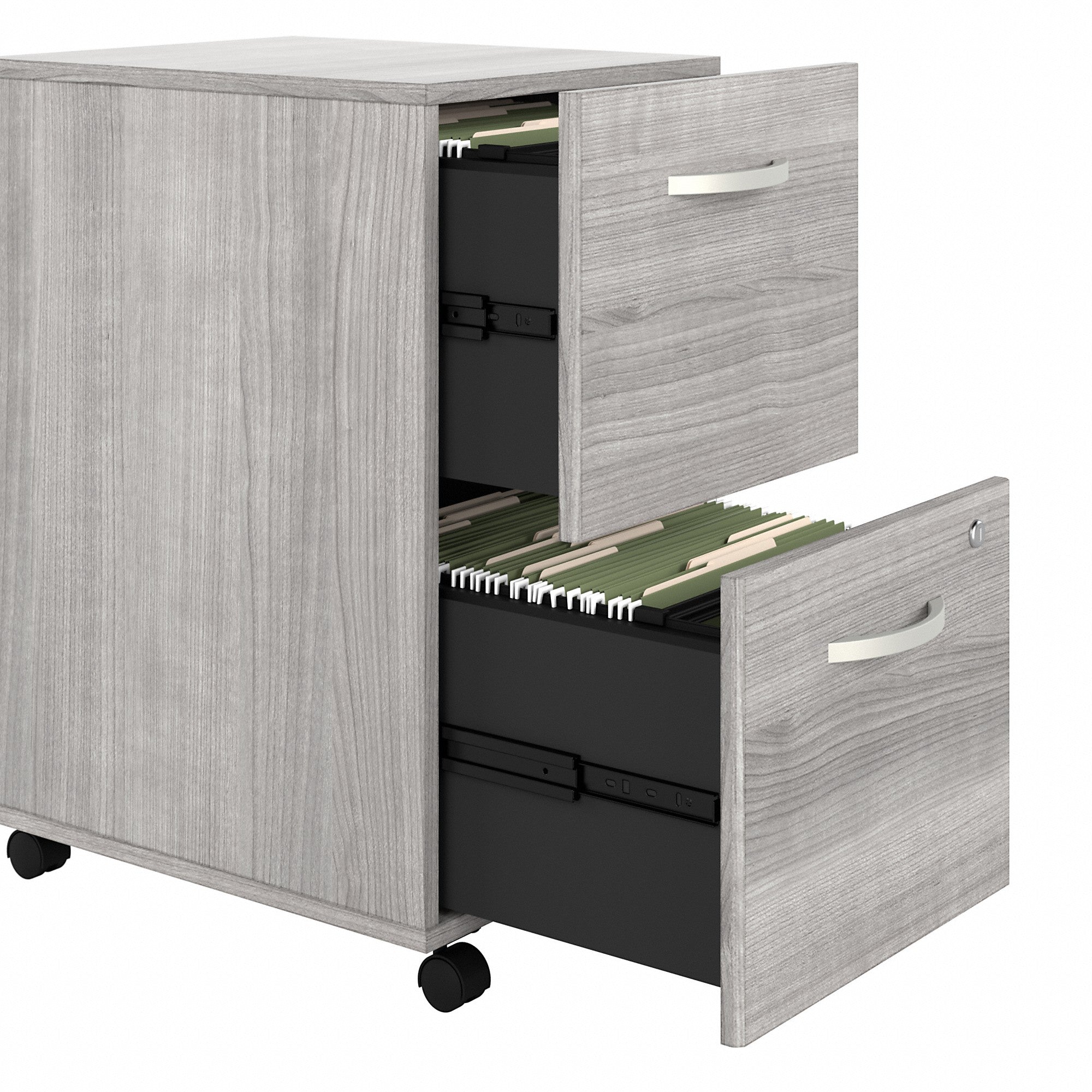 Bush Business Furniture Hybrid 2 Drawer Mobile File Cabinet - Assembled