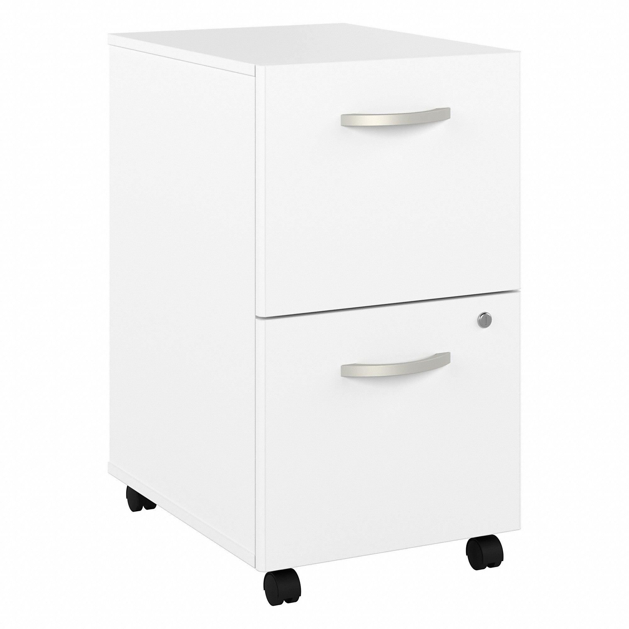 Bush Business Furniture Hybrid 2 Drawer Mobile File Cabinet - Assembled