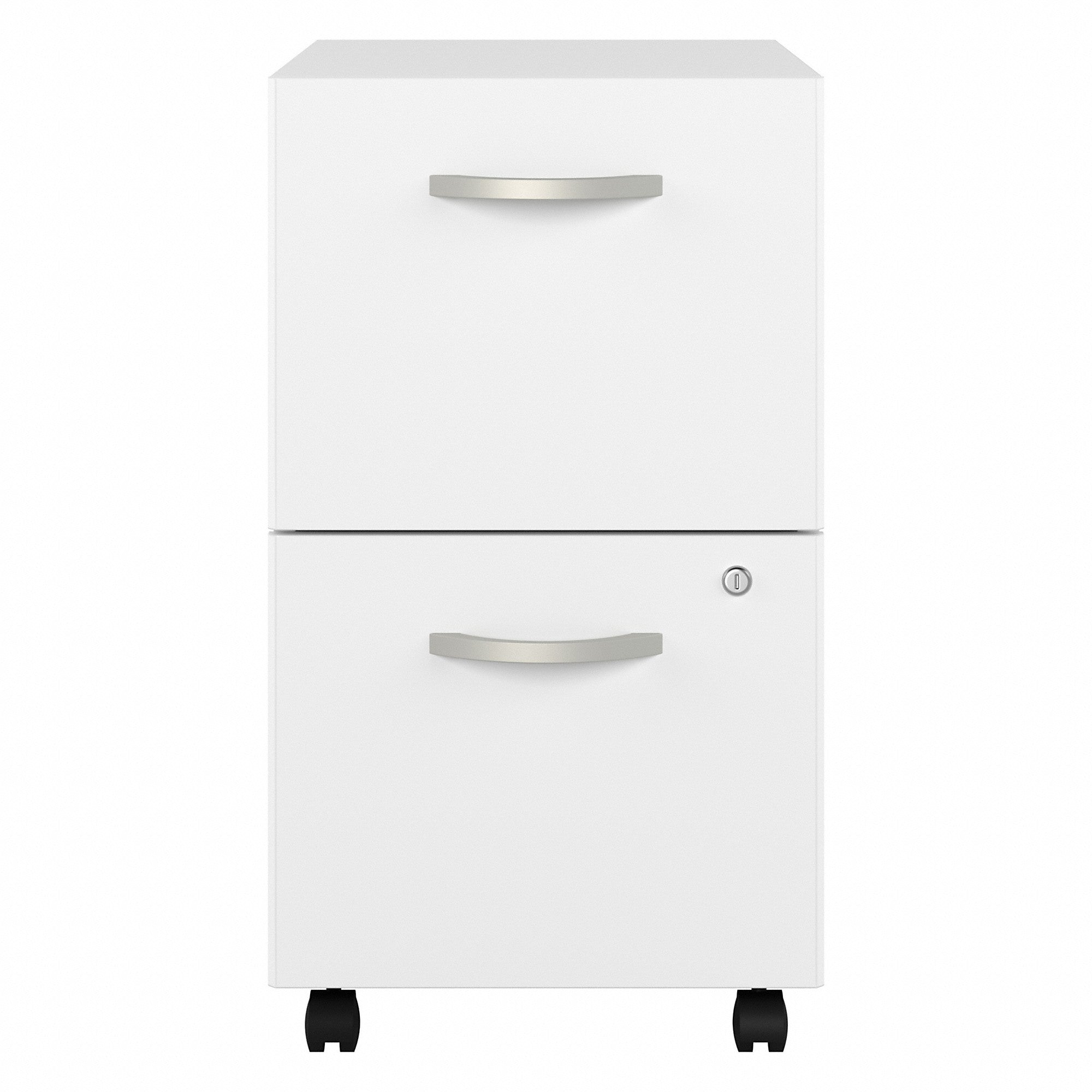 Bush Business Furniture Hybrid 2 Drawer Mobile File Cabinet - Assembled