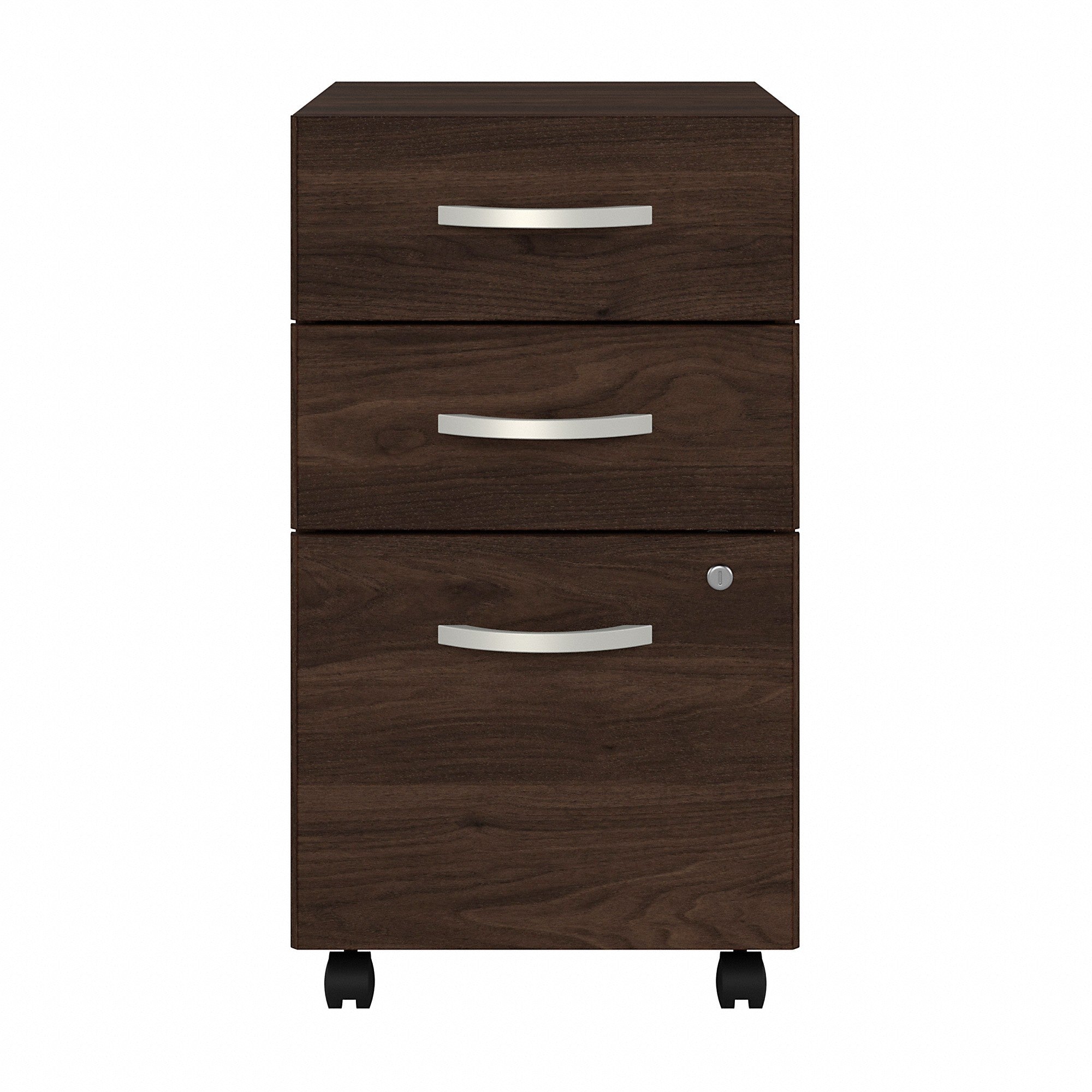 Bush Business Furniture Hybrid 3 Drawer Mobile File Cabinet - Assembled