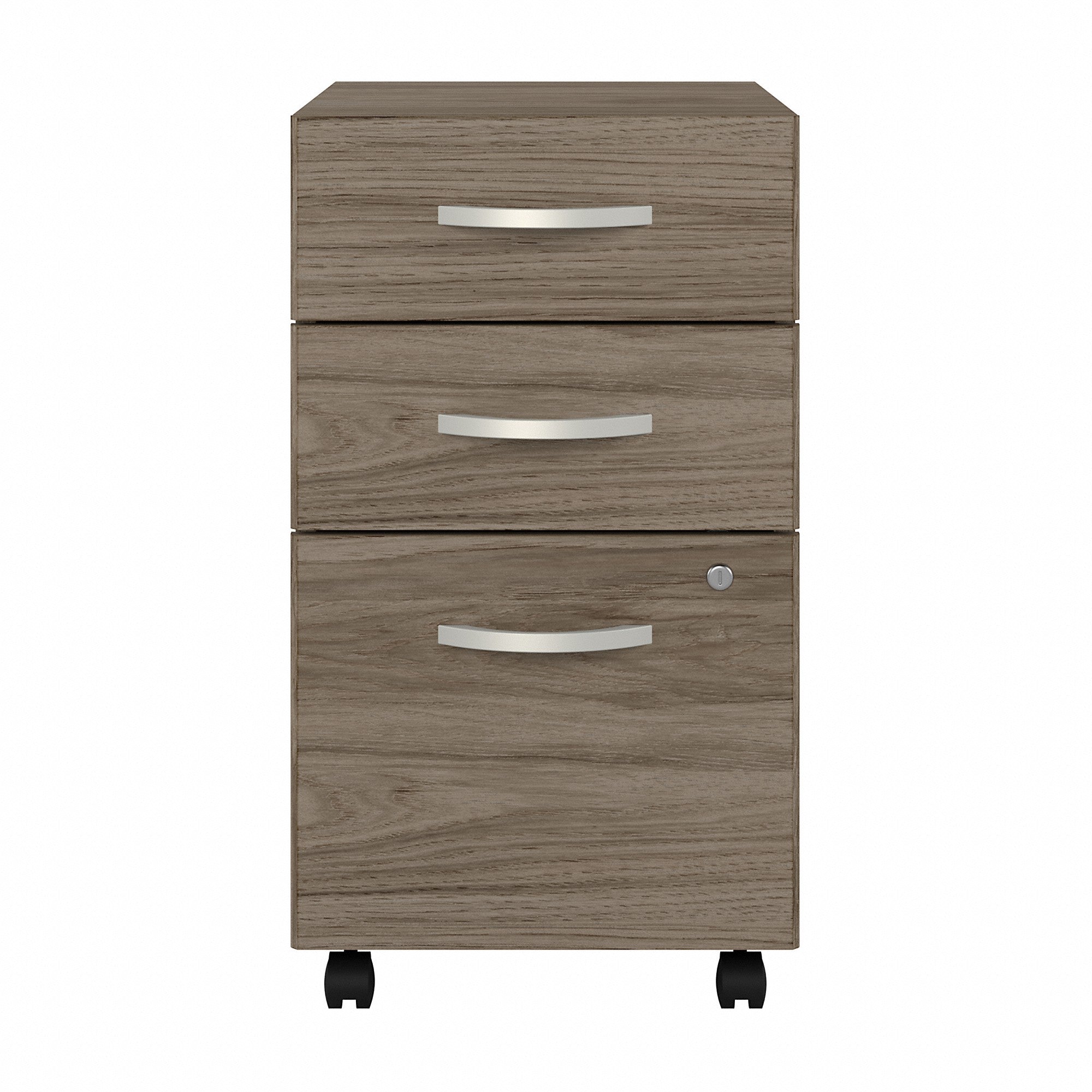 Bush Business Furniture Hybrid 3 Drawer Mobile File Cabinet - Assembled