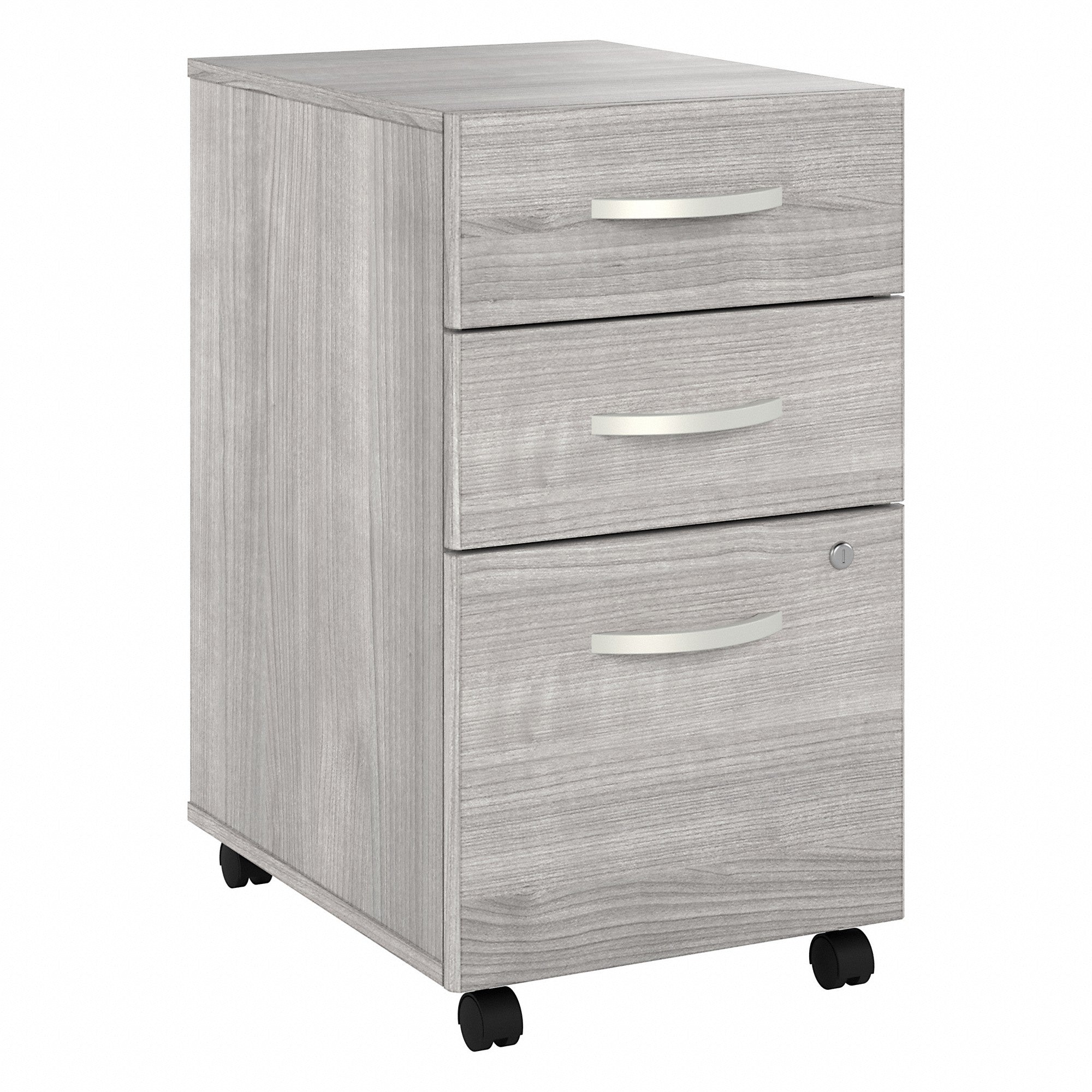 Bush Business Furniture Hybrid 3 Drawer Mobile File Cabinet - Assembled