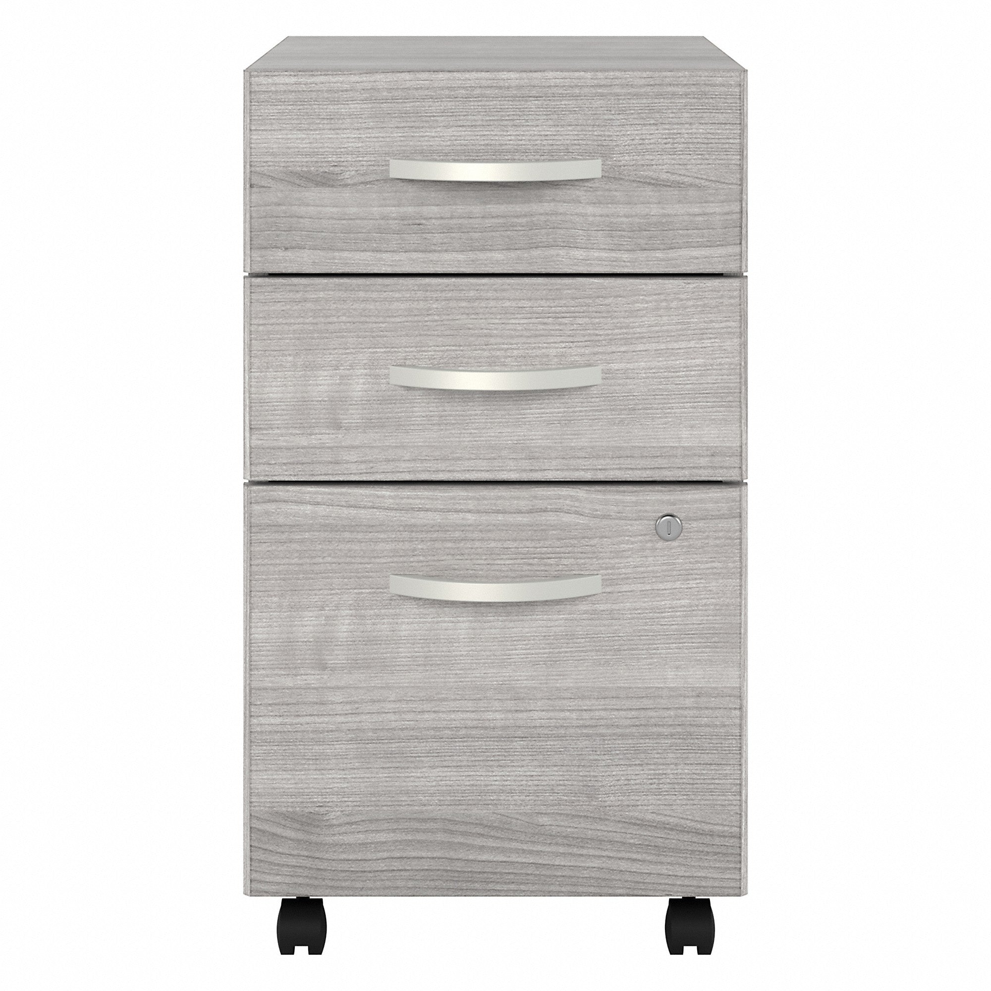 Bush Business Furniture Hybrid 3 Drawer Mobile File Cabinet - Assembled