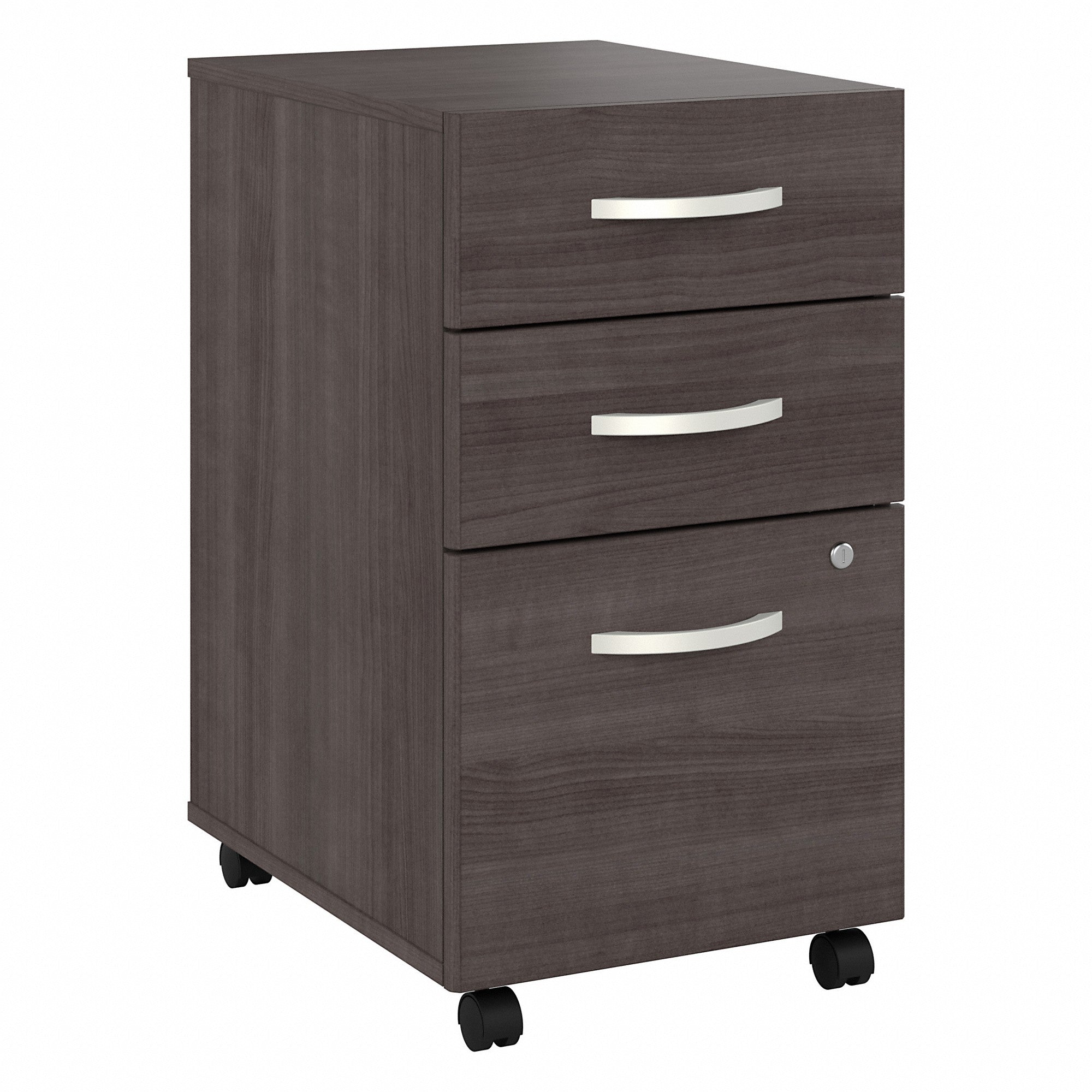 Bush Business Furniture Hybrid 3 Drawer Mobile File Cabinet - Assembled