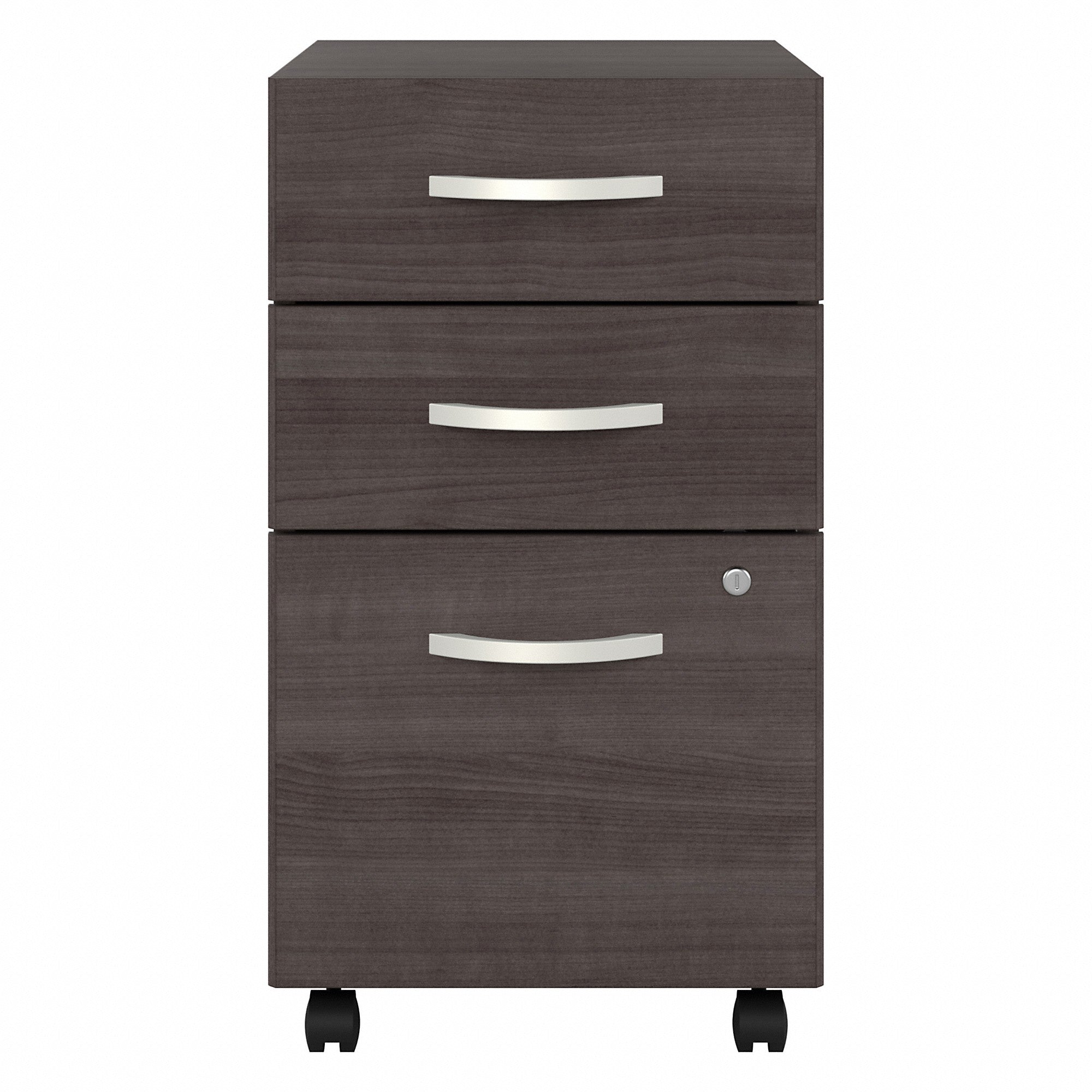 Bush Business Furniture Hybrid 3 Drawer Mobile File Cabinet - Assembled