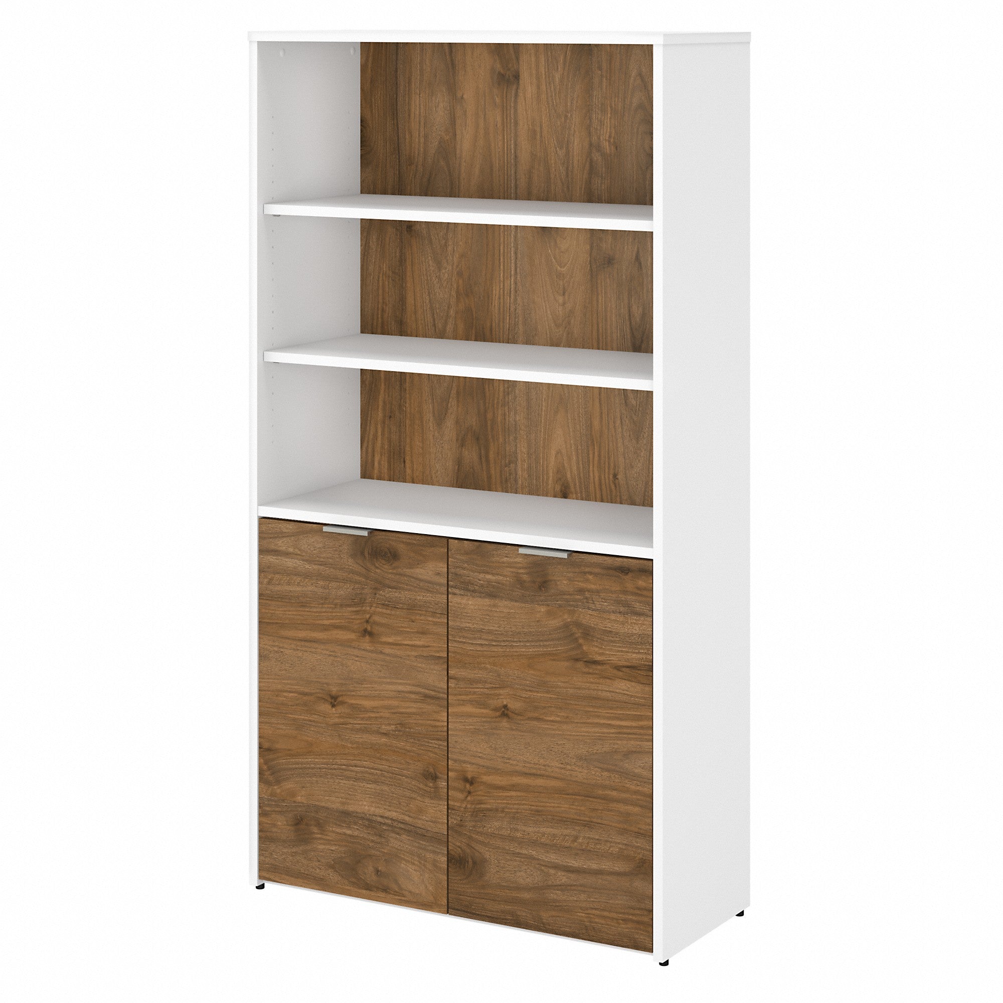 Bush Business Furniture Jamestown 5 Shelf Bookcase with Doors