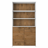 Bush Business Furniture Jamestown 5 Shelf Bookcase with Doors