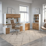 Bush Business Furniture Jamestown 5 Shelf Bookcase with Doors