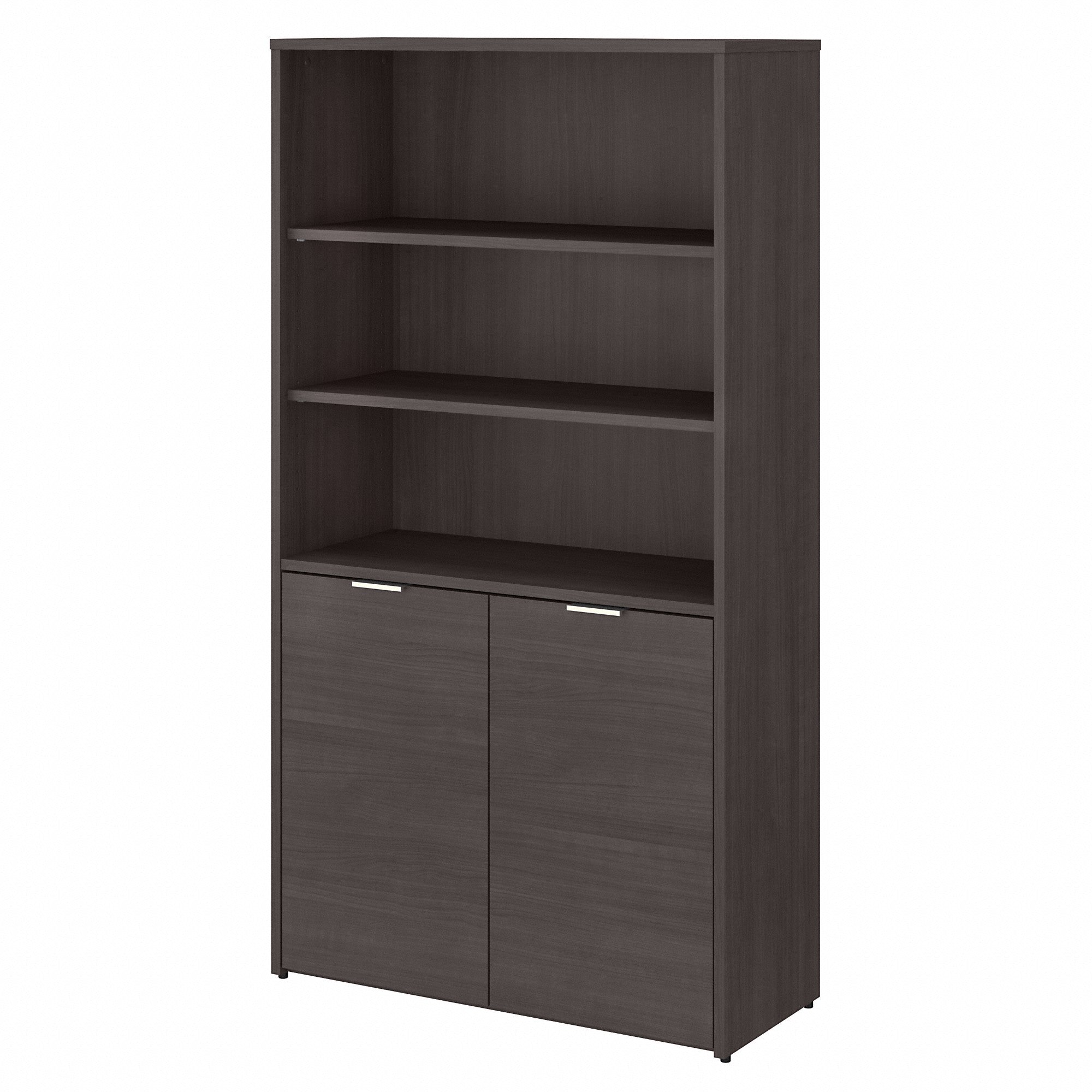 Bush Business Furniture Jamestown 5 Shelf Bookcase with Doors