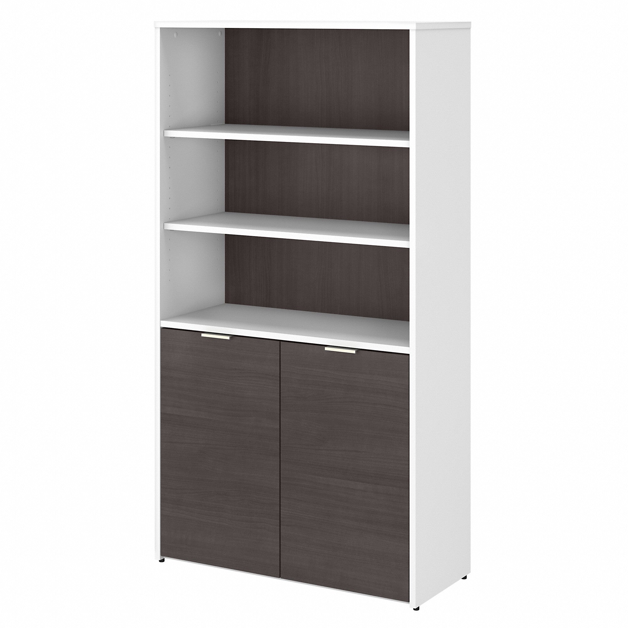 Bush Business Furniture Jamestown 5 Shelf Bookcase with Doors