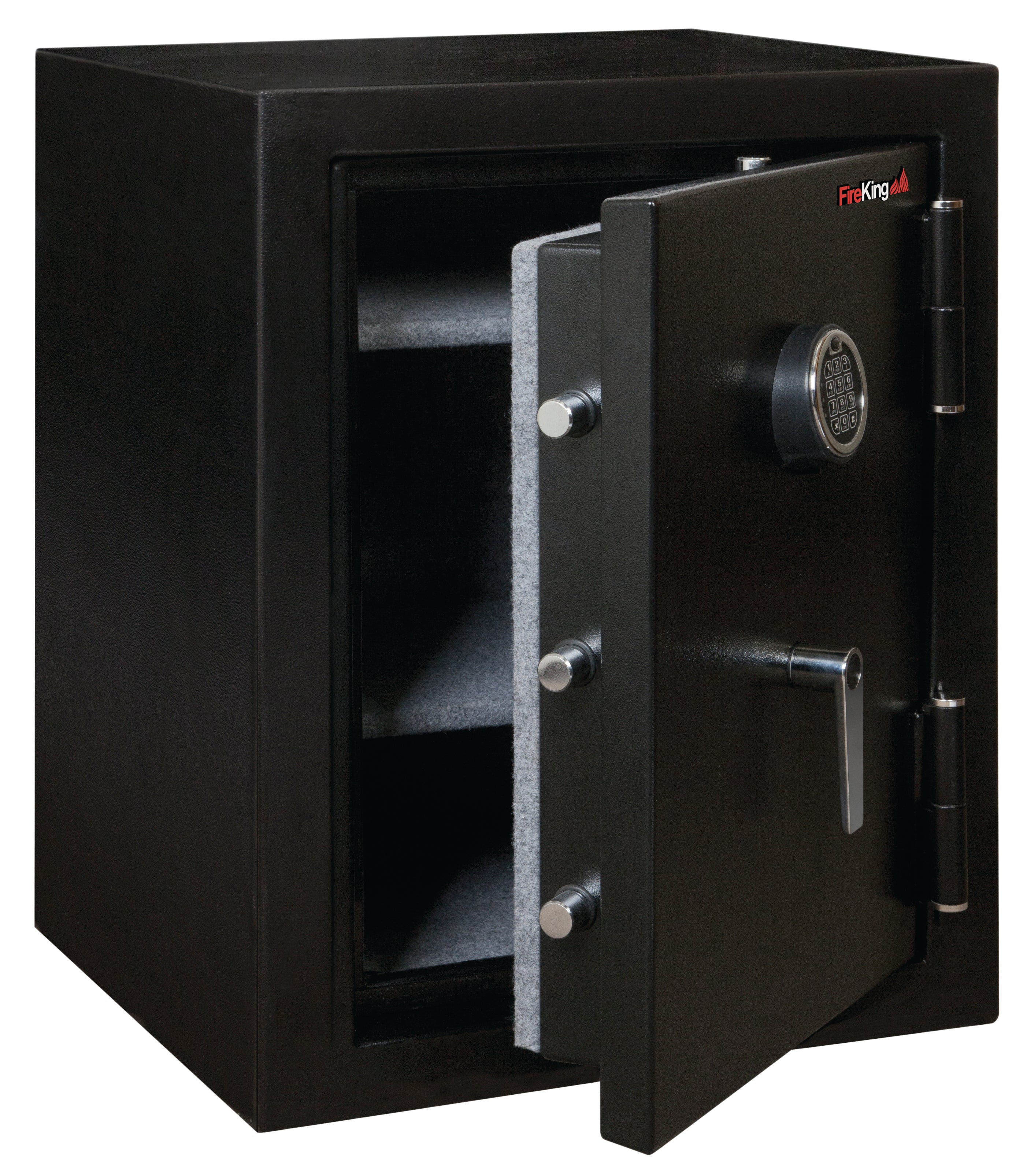Half Hour Fire-Resistant safe with two carpeted shelves