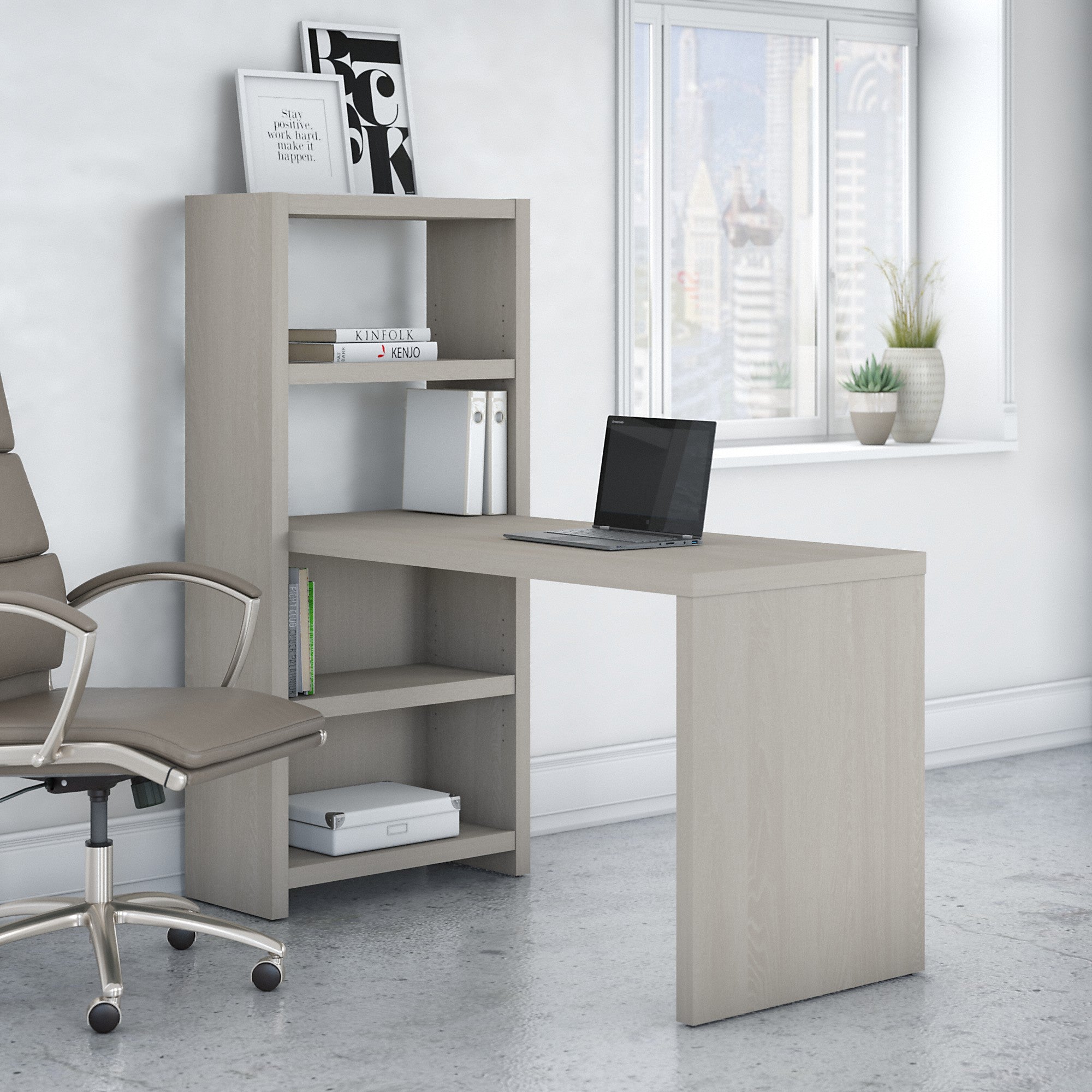 Office by kathy ireland® Echo 56W Bookcase Desk