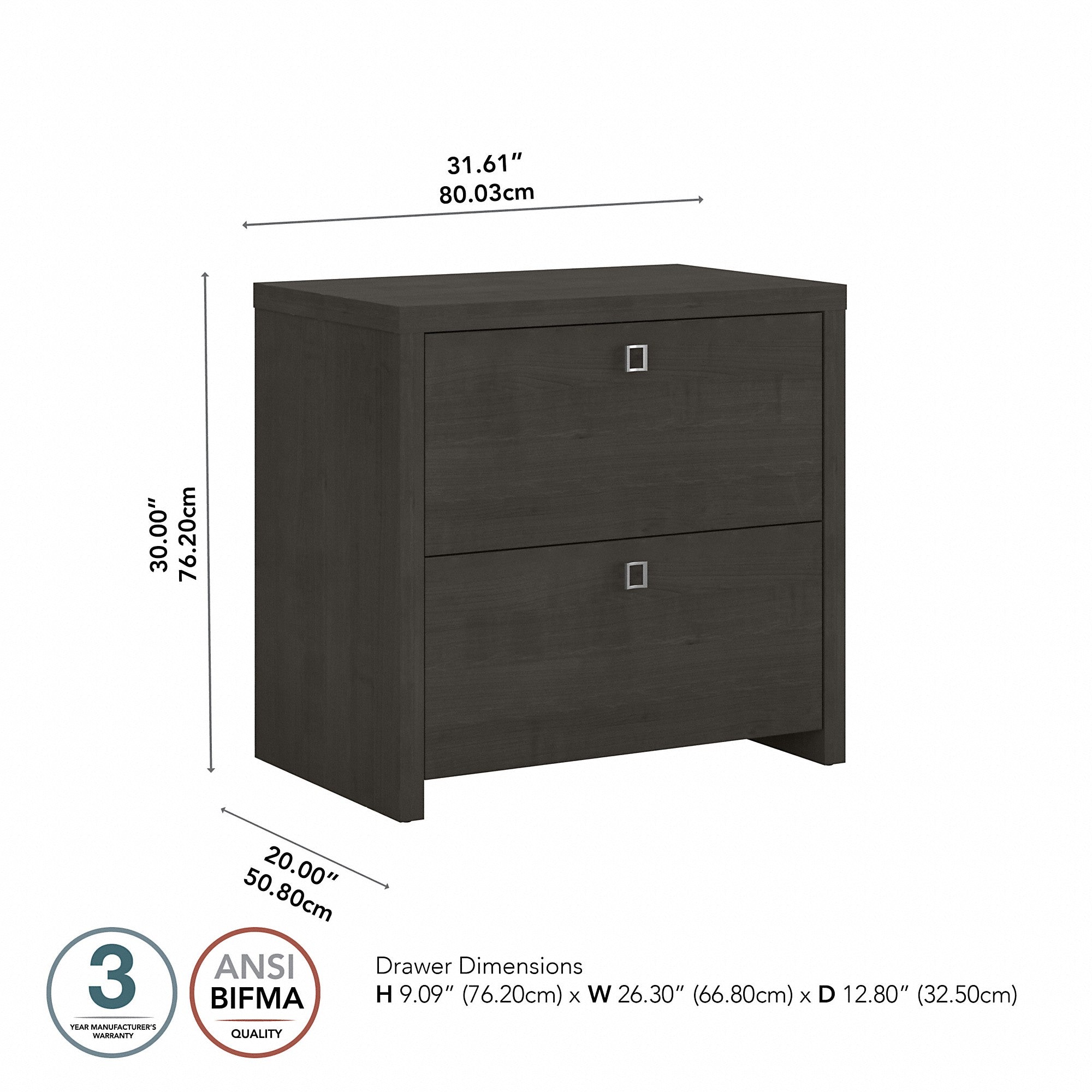 Office by kathy ireland® Echo 2 Drawer Lateral File Cabinet