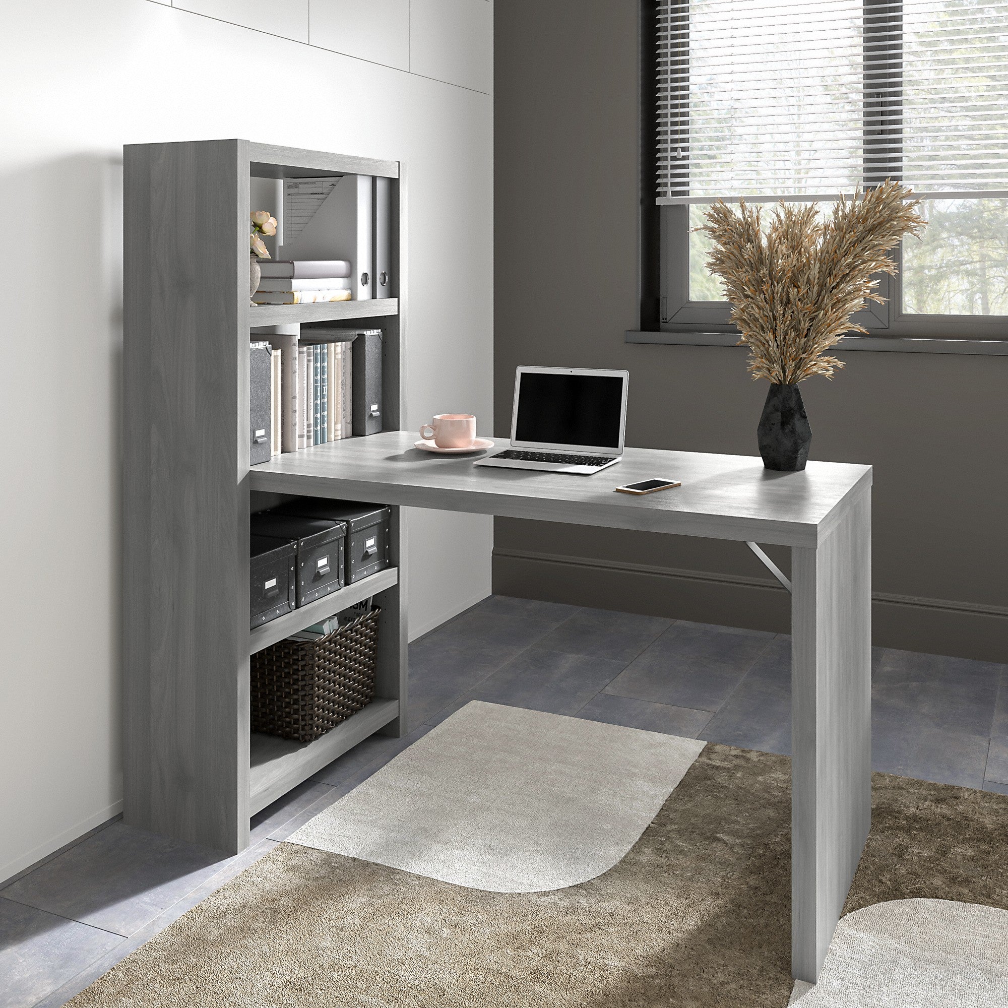 Office by kathy ireland® Echo 56W Bookcase Desk