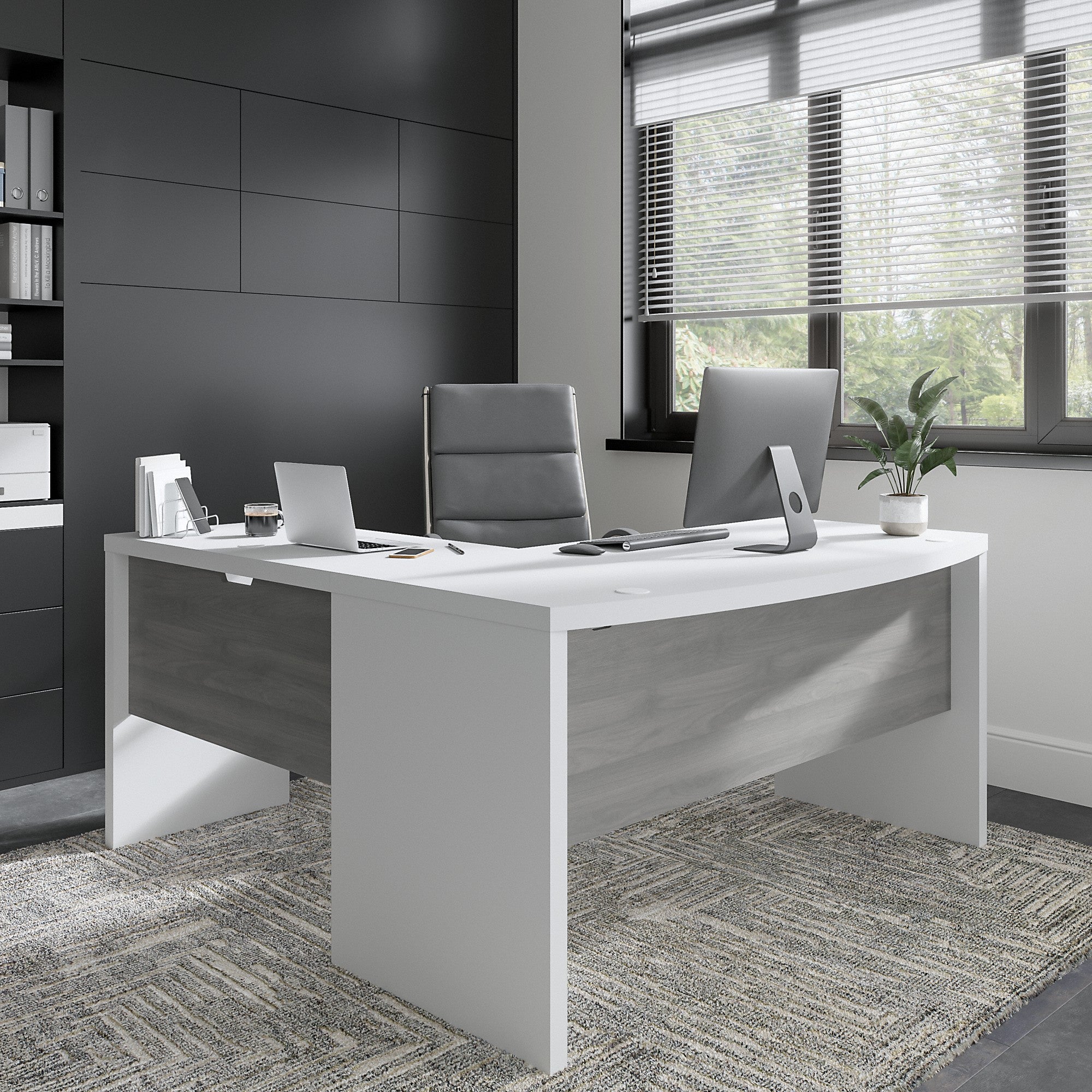 Office by kathy ireland® Echo 60W Bow Front Desk