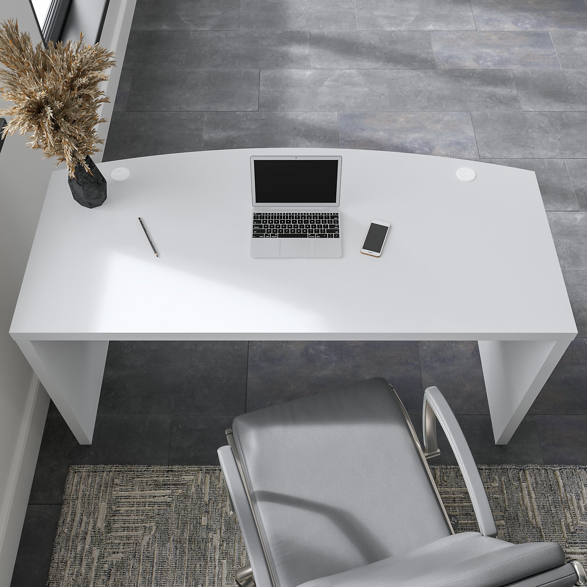 Office by kathy ireland® Echo 60W Bow Front Desk