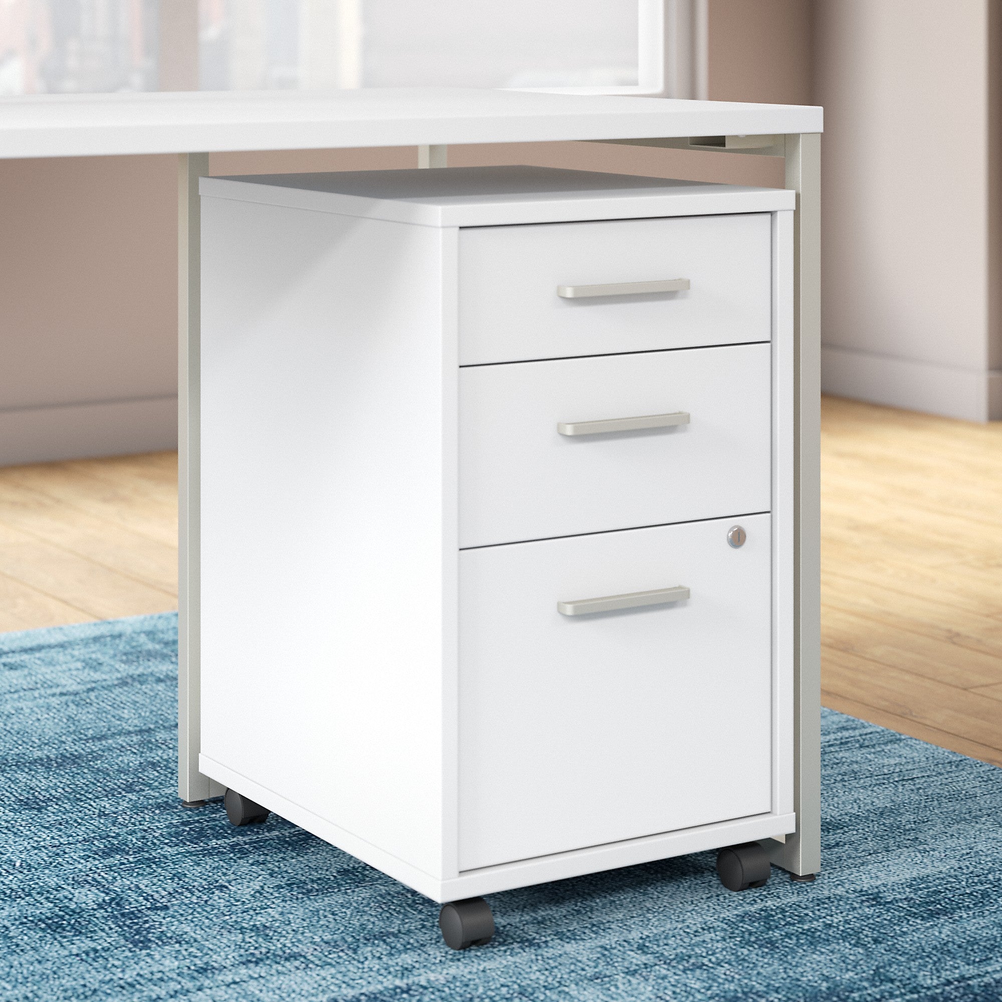 Office by kathy ireland® Method 3 Drawer Mobile File Cabinet - Assembled