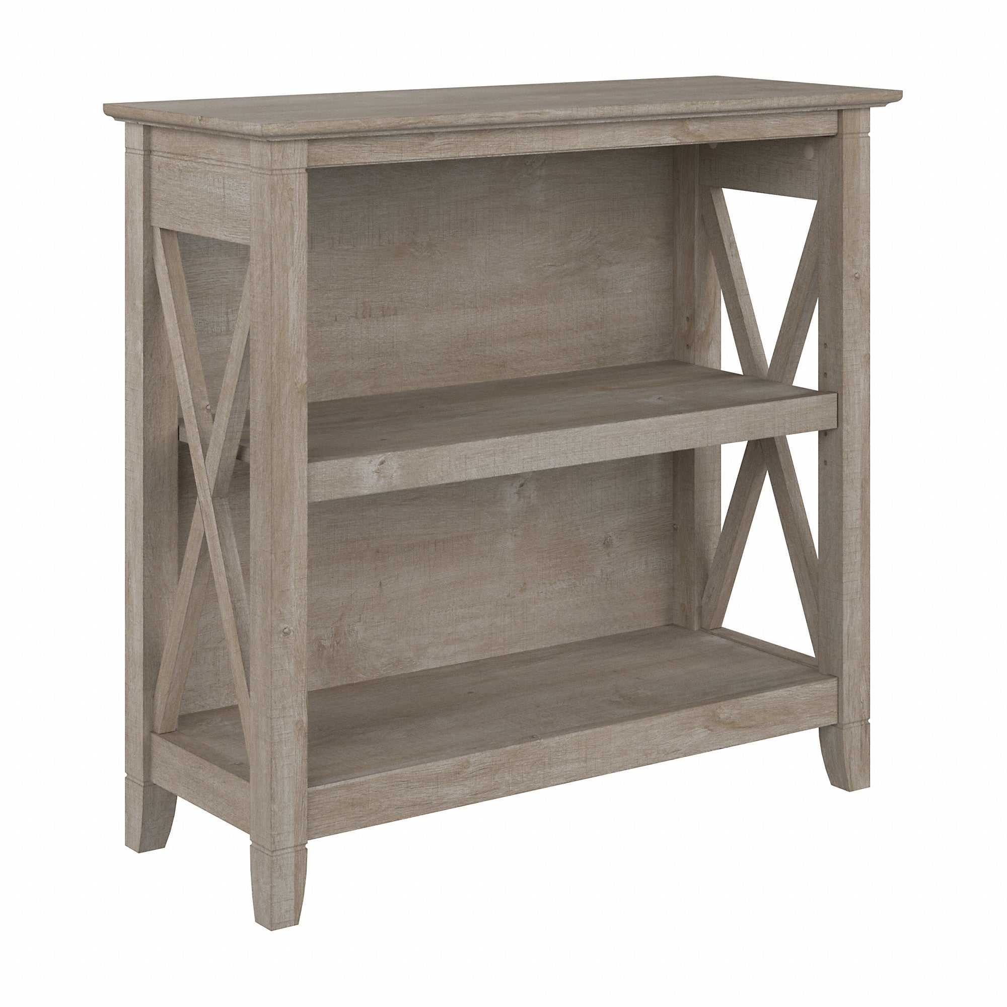 Bush Furniture Key West Small 2 Shelf Bookcase