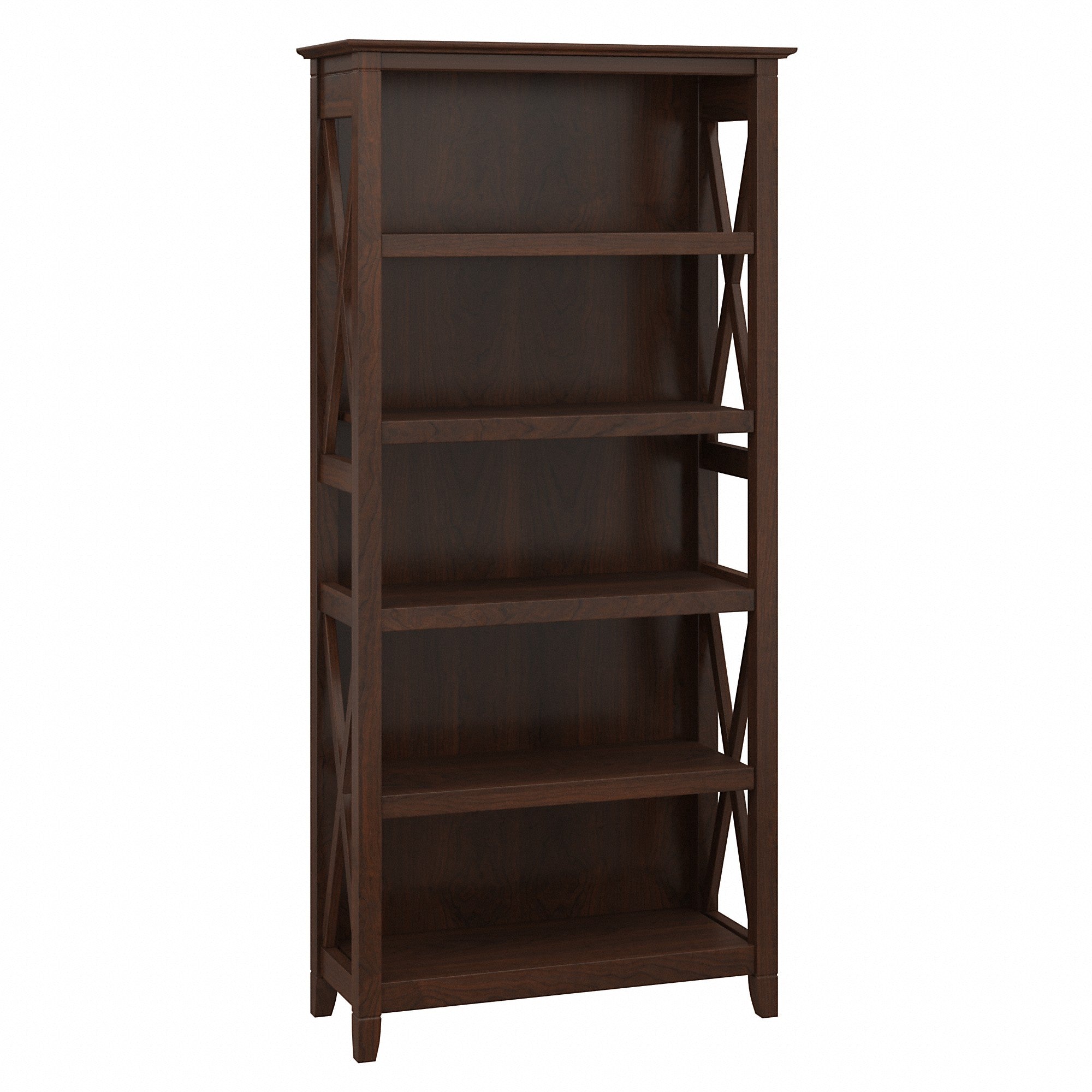 Bush Furniture Key West Tall 5 Shelf Bookcase