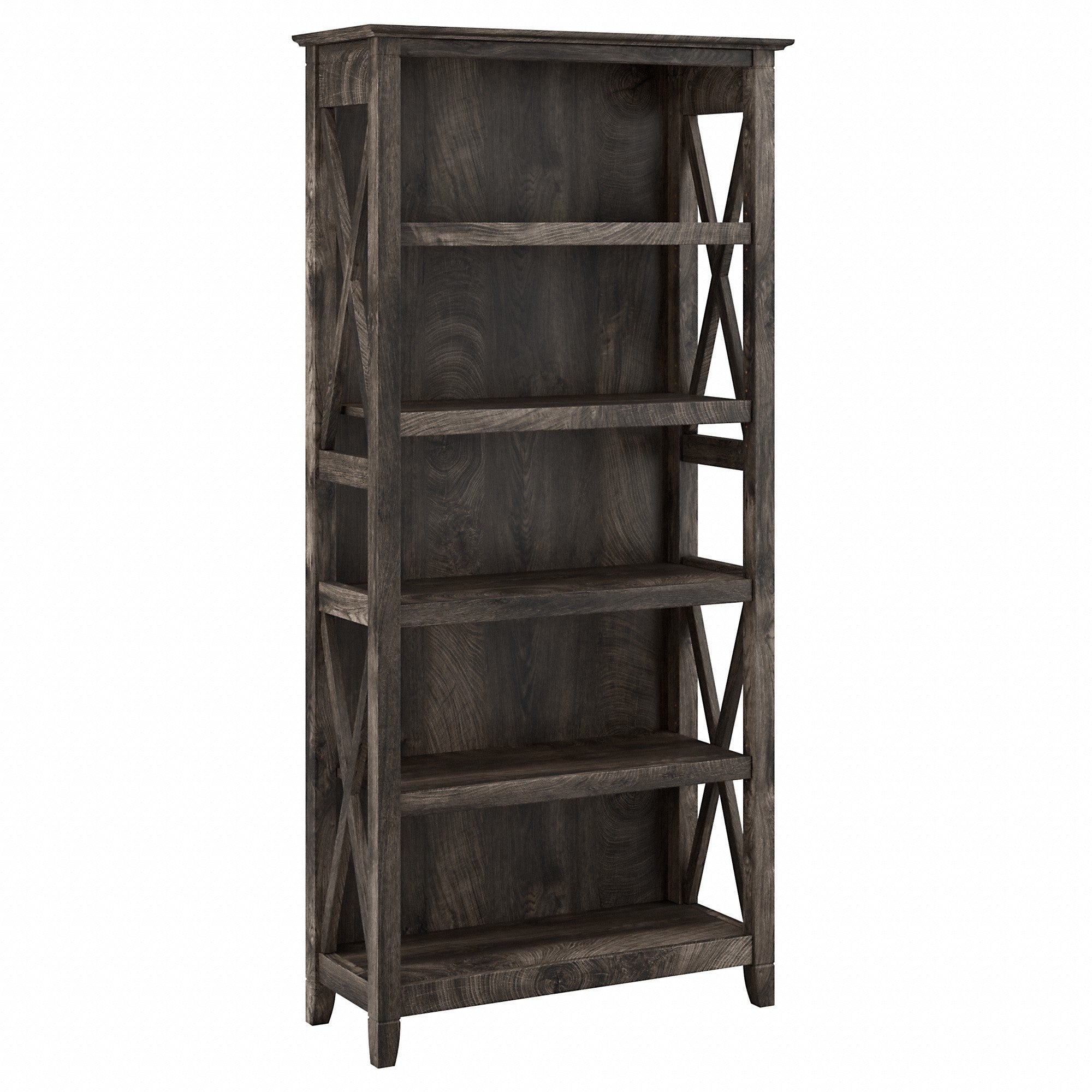 Bush Furniture Key West Tall 5 Shelf Bookcase