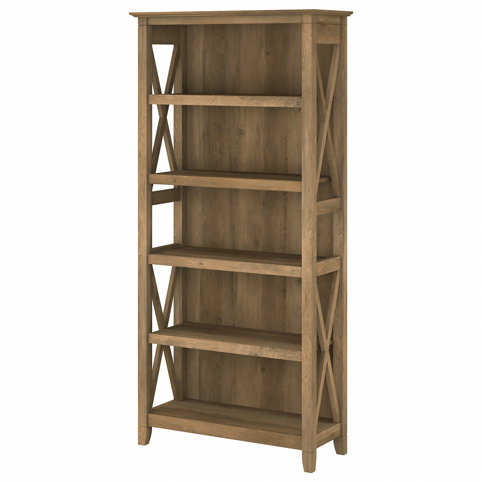 Bush Furniture Key West Tall 5 Shelf Bookcase