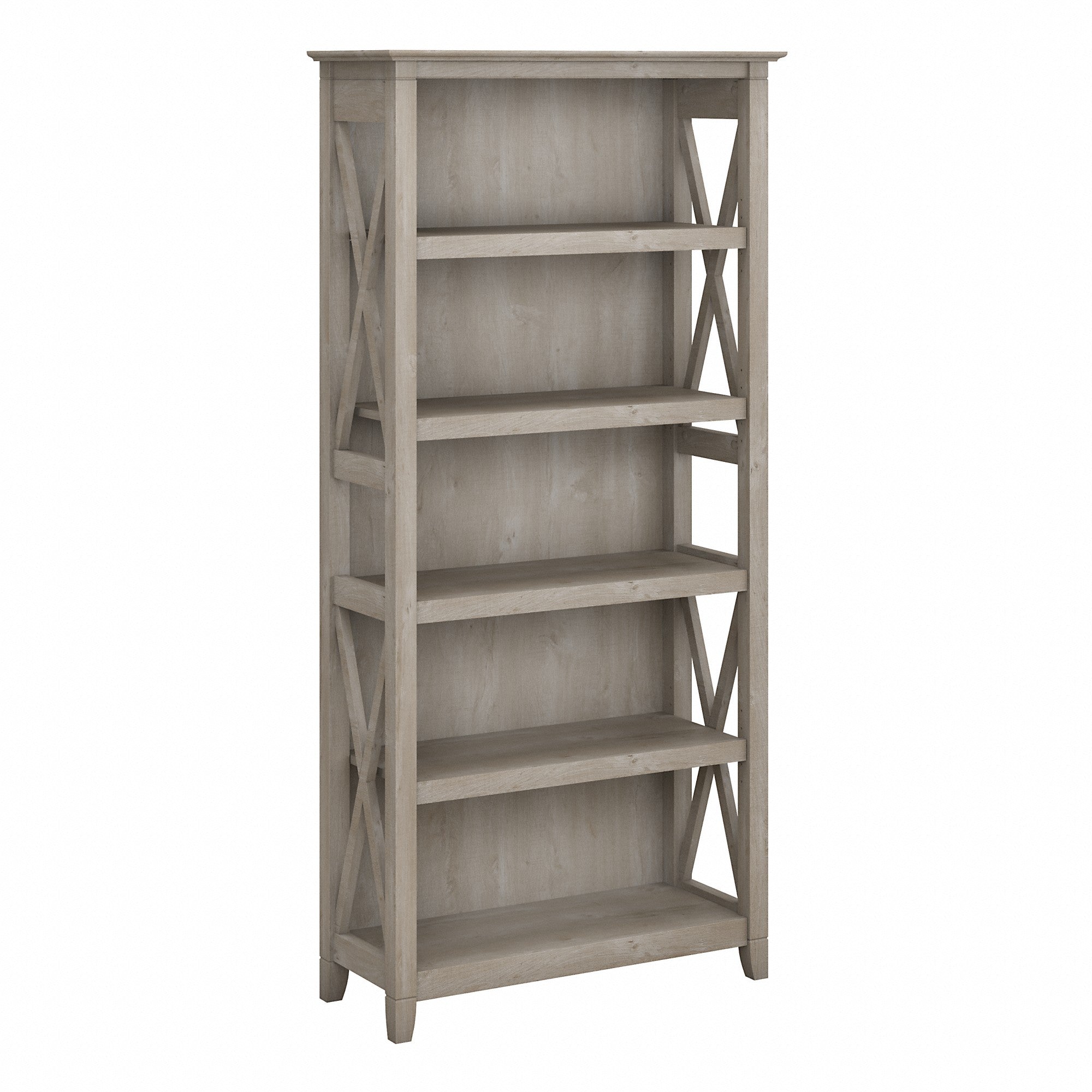 Bush Furniture Key West Tall 5 Shelf Bookcase