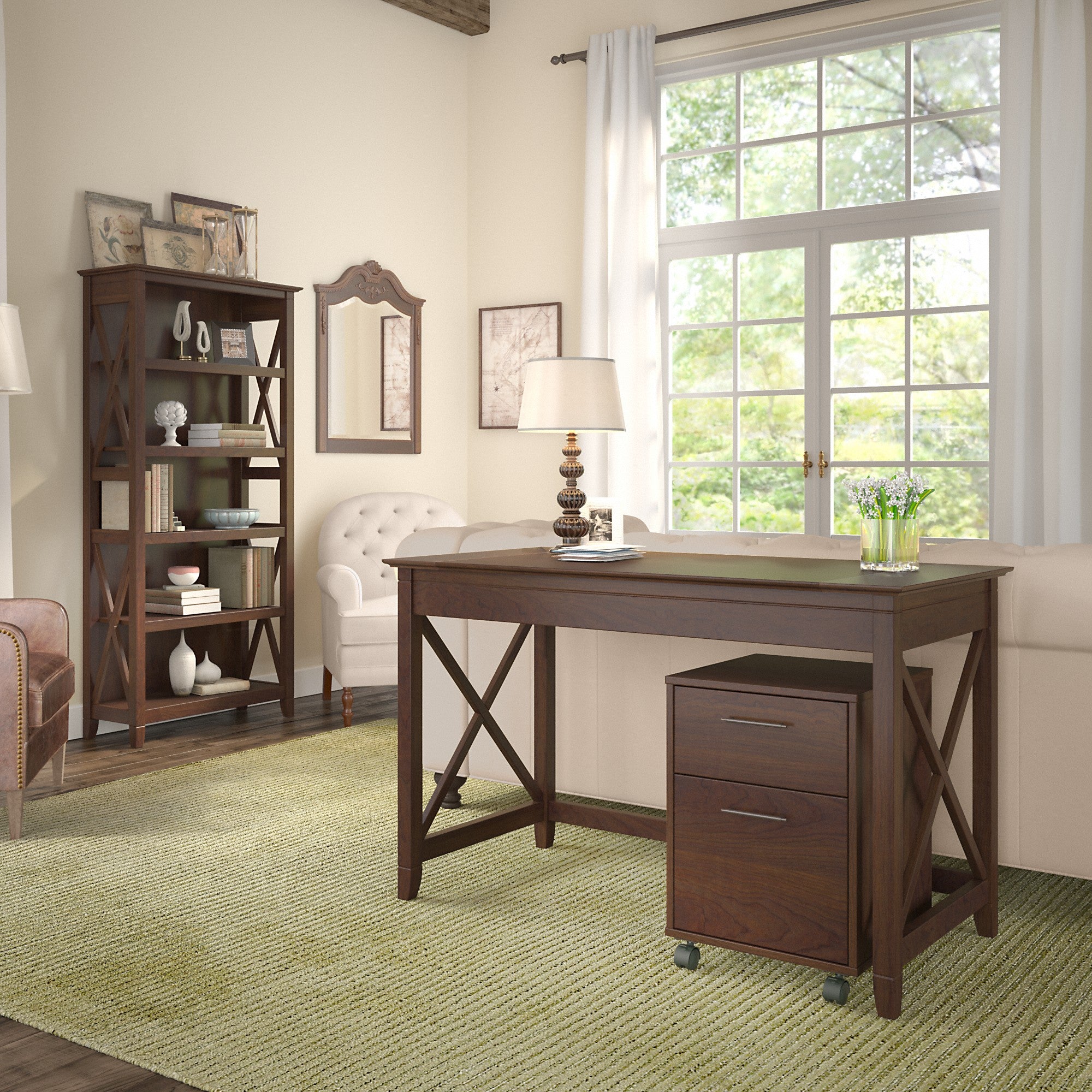 Bush Furniture Key West 48W Writing Desk