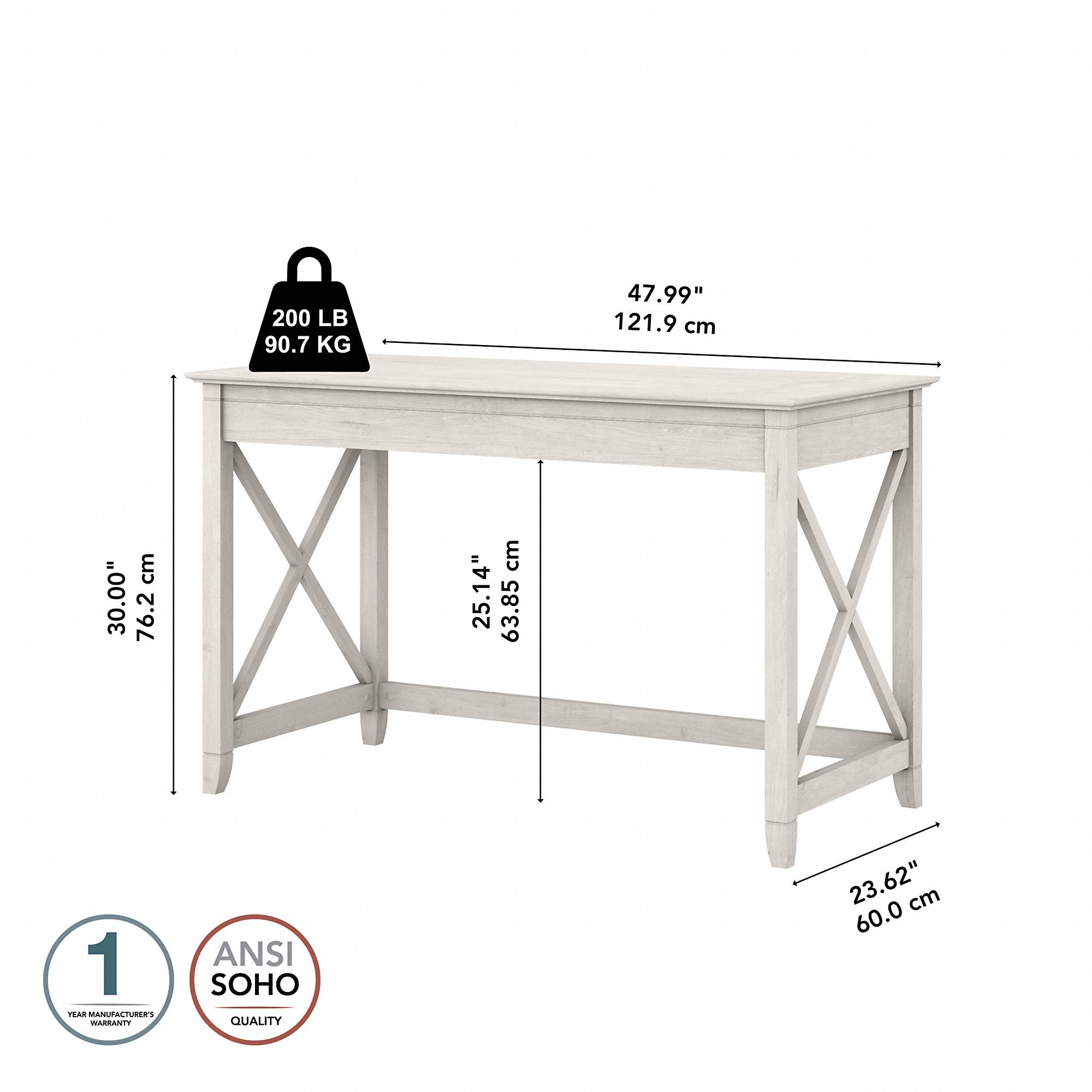 Bush Furniture Key West 48W Writing Desk