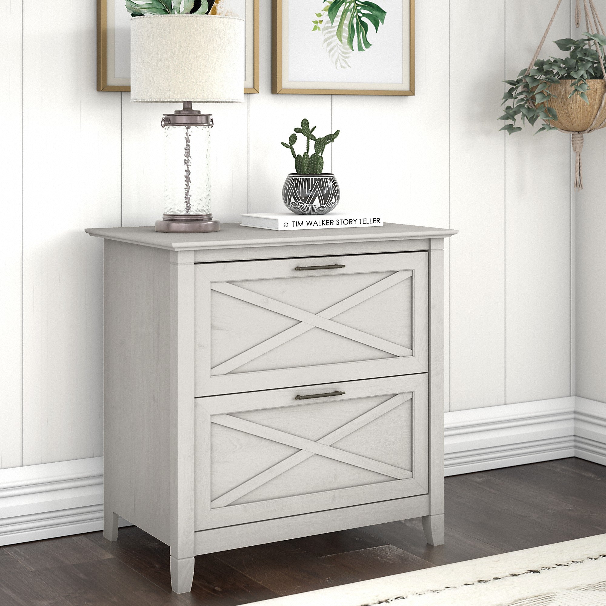 Bush Furniture Key West 2 Drawer Lateral File Cabinet