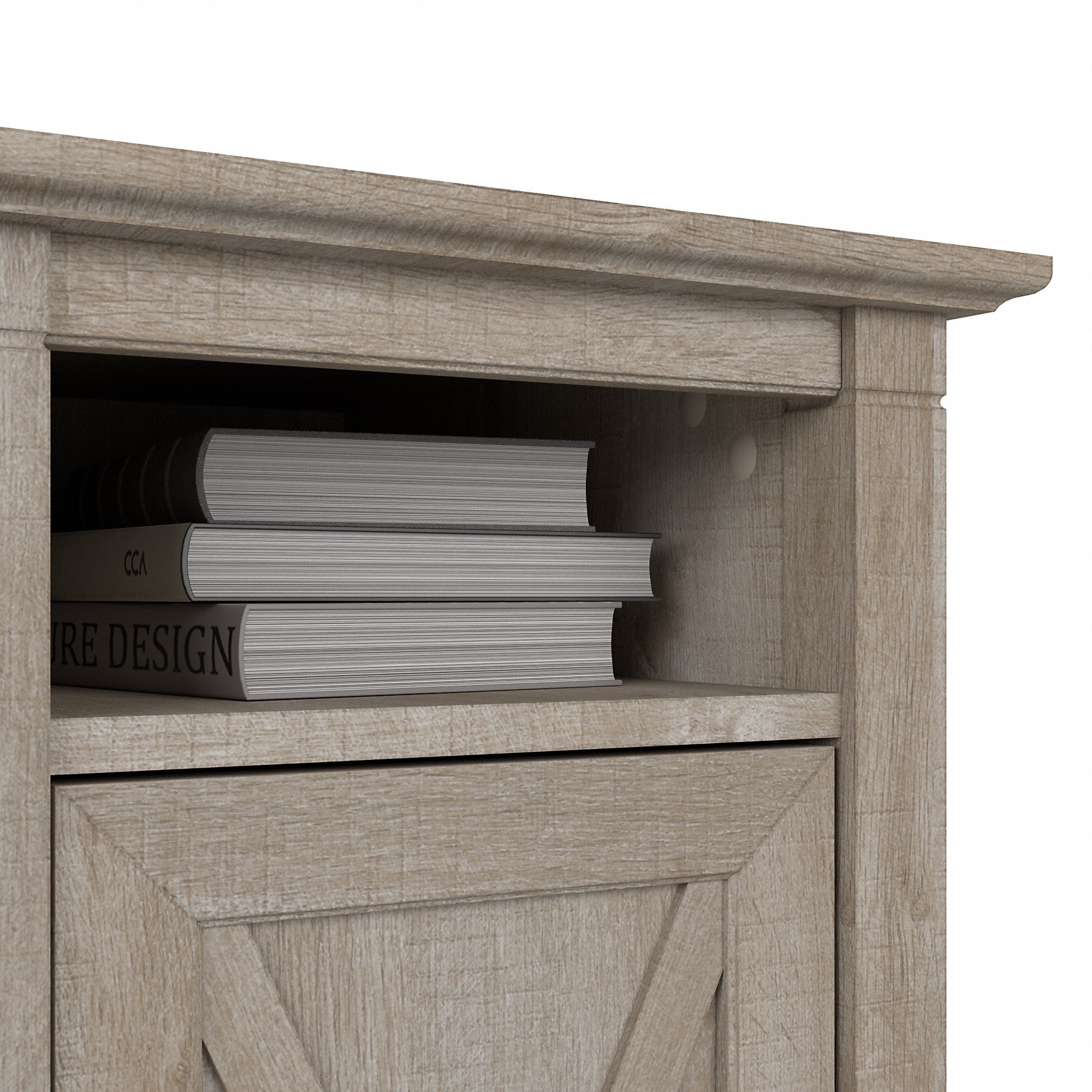 Bush Furniture Key West Small Storage Cabinet with Door