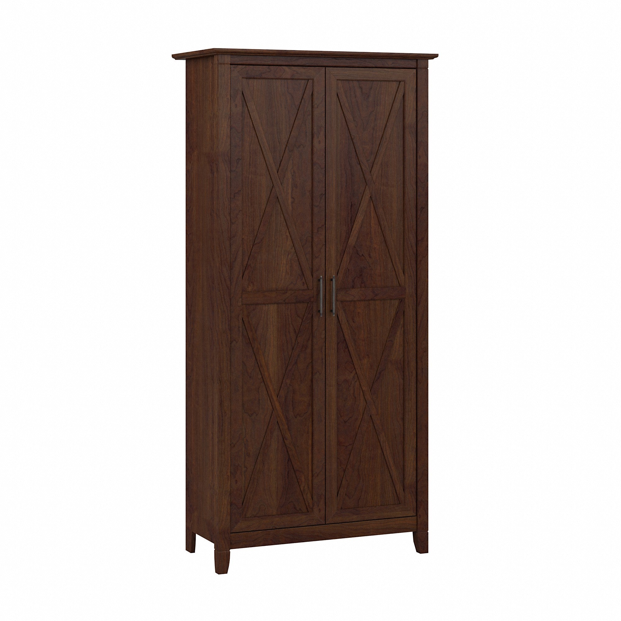 Bush Furniture Key West Tall Storage Cabinet with Doors