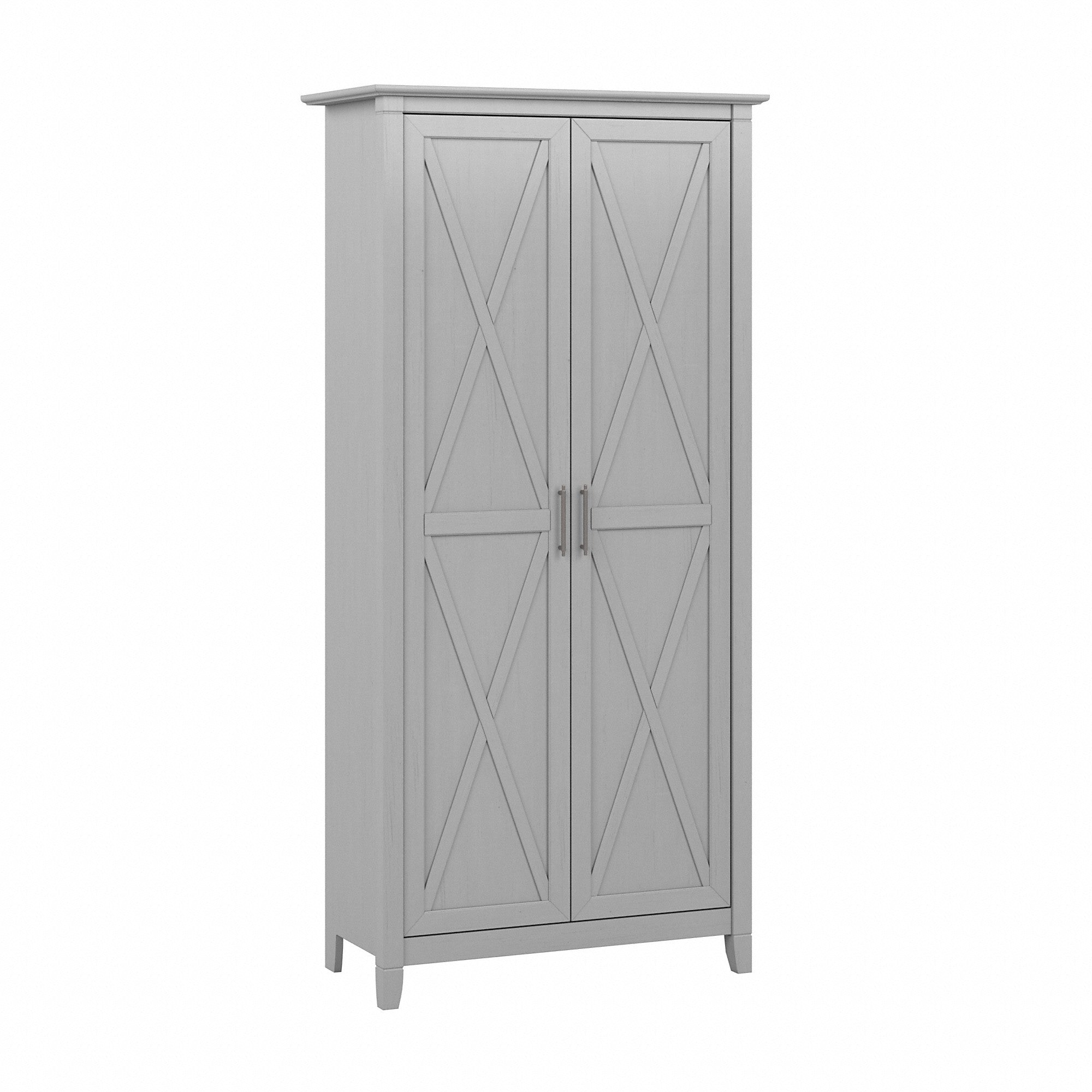 Bush Furniture Key West Tall Storage Cabinet with Doors