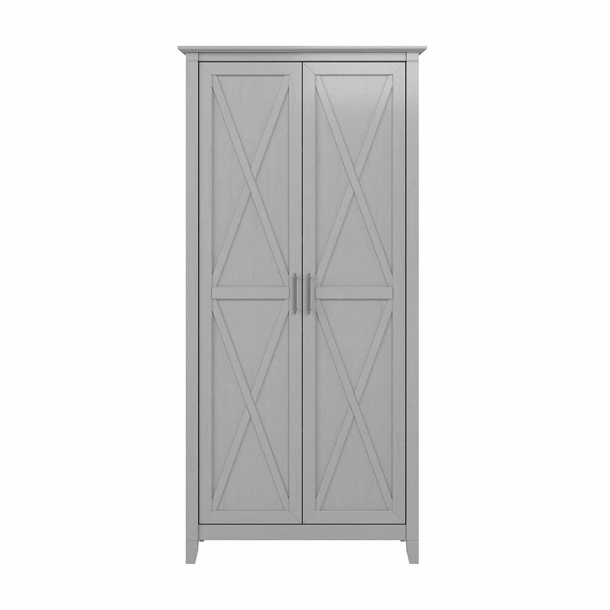 Bush Furniture Key West Tall Storage Cabinet with Doors