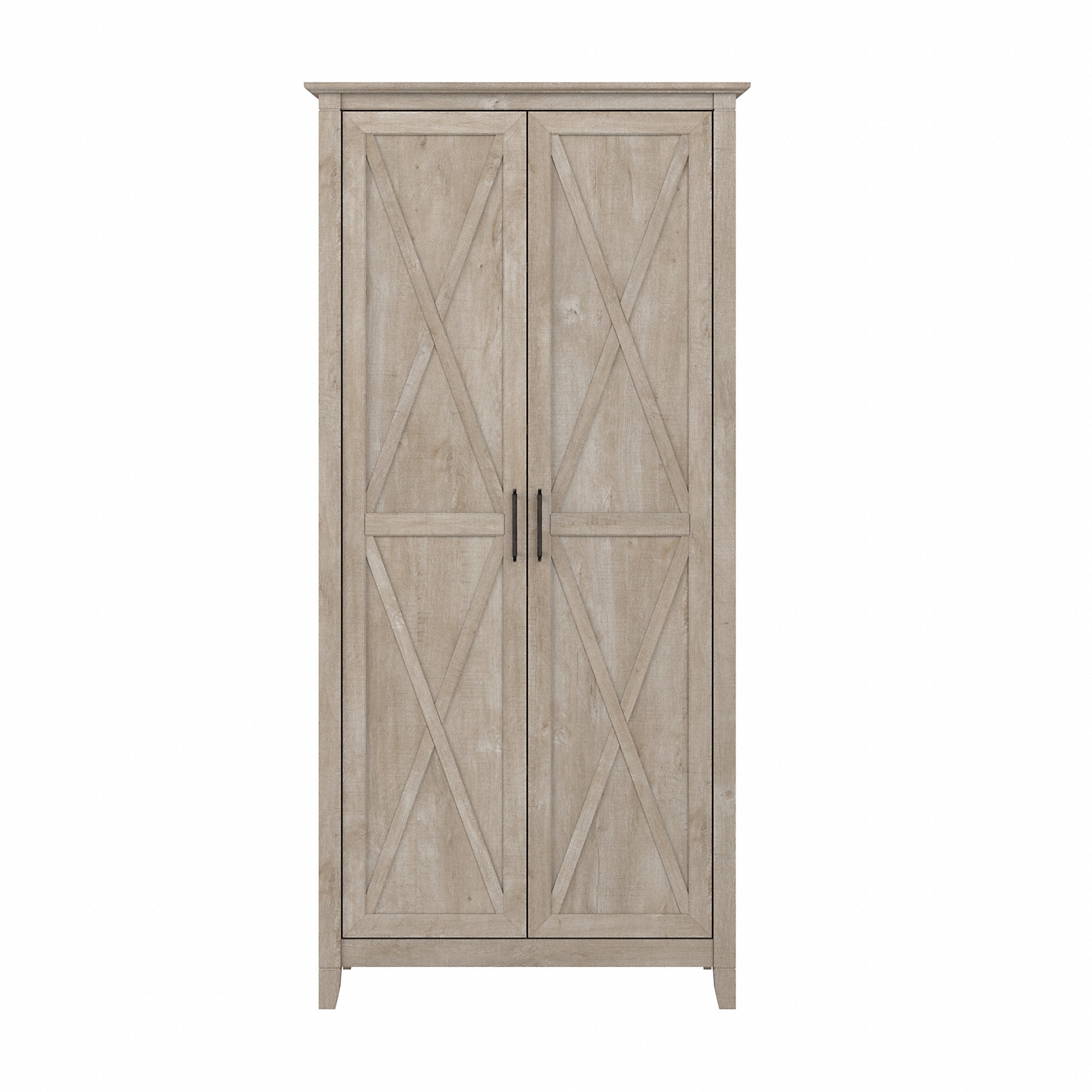 Bush Furniture Key West Tall Storage Cabinet with Doors