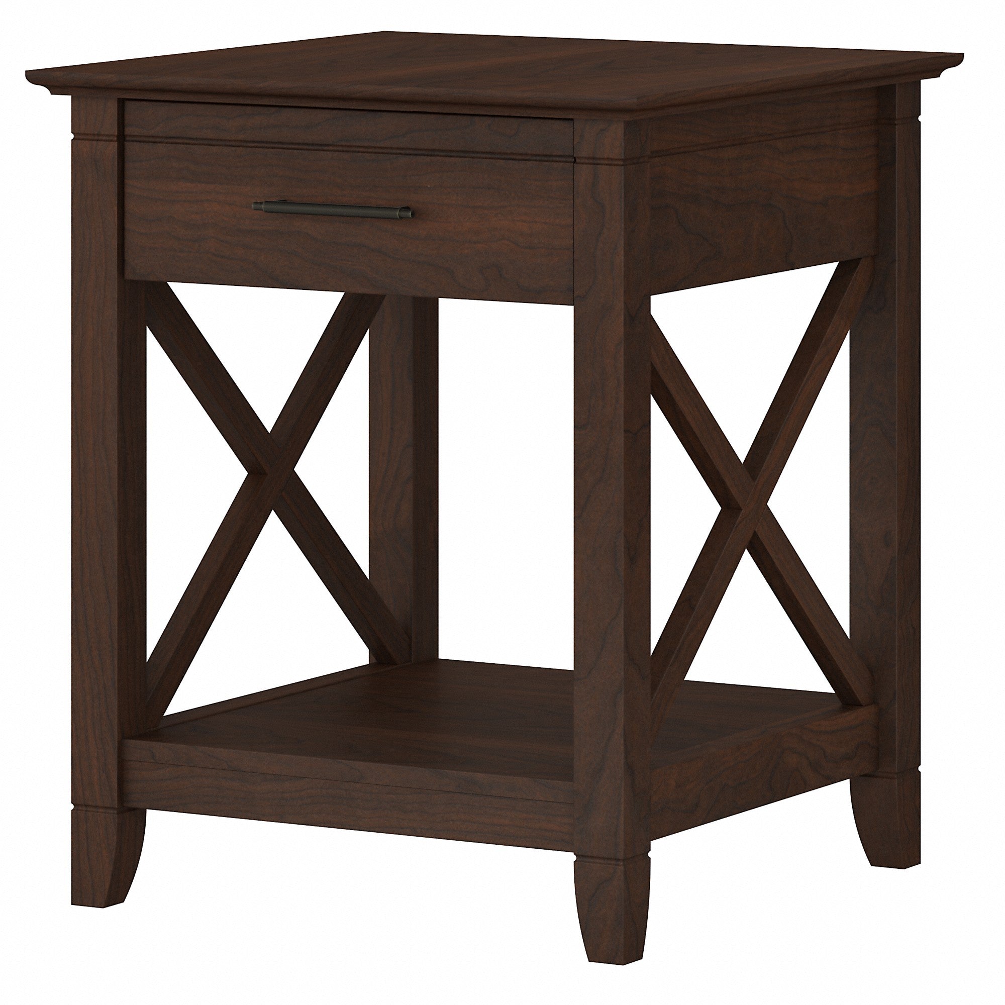 Bush Furniture Key West End Table with Storage