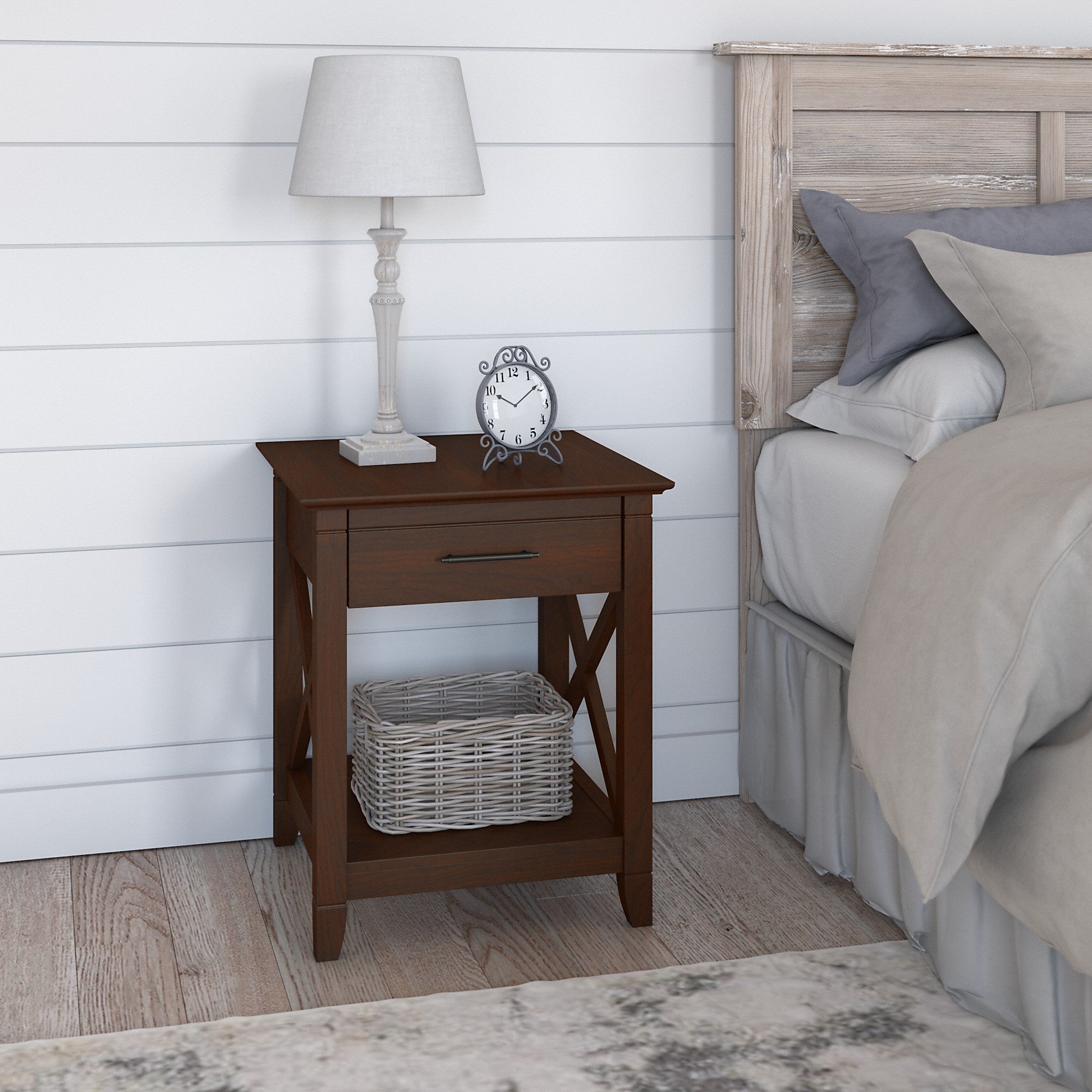 Bush Furniture Key West Nightstand with Drawer