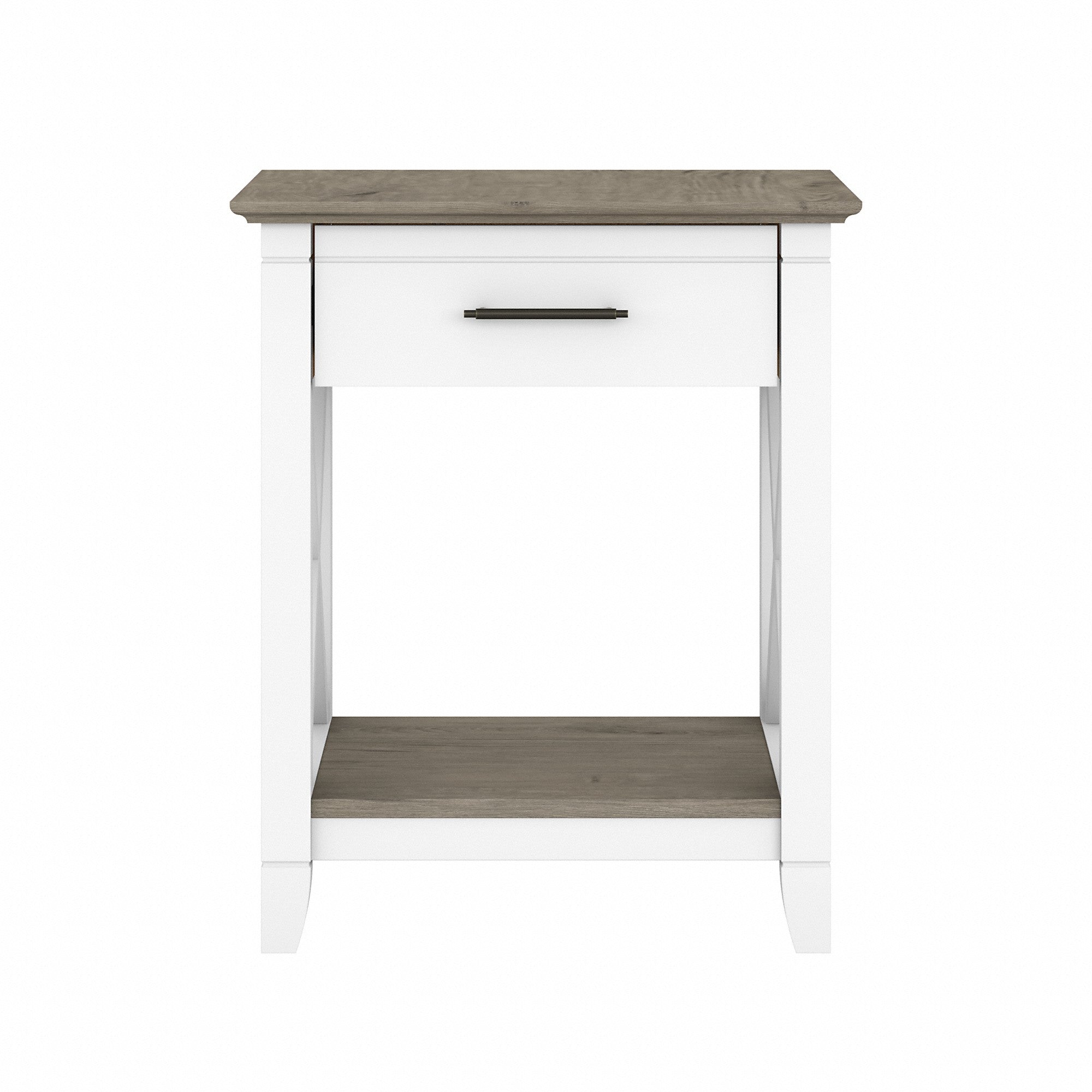 Bush Furniture Key West End Table with Storage