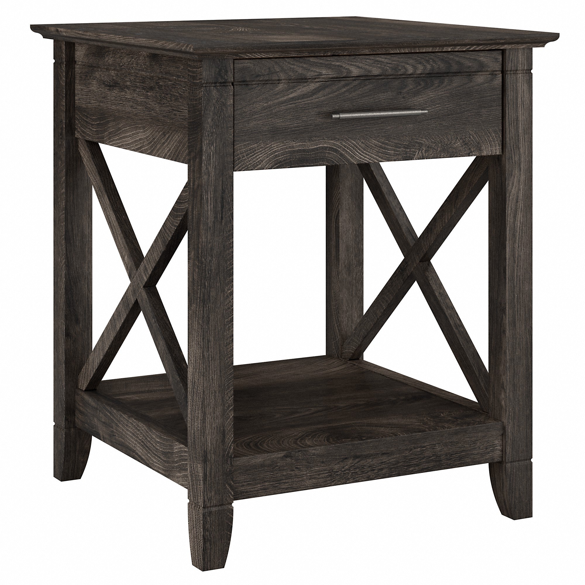 Bush Furniture Key West End Table with Storage