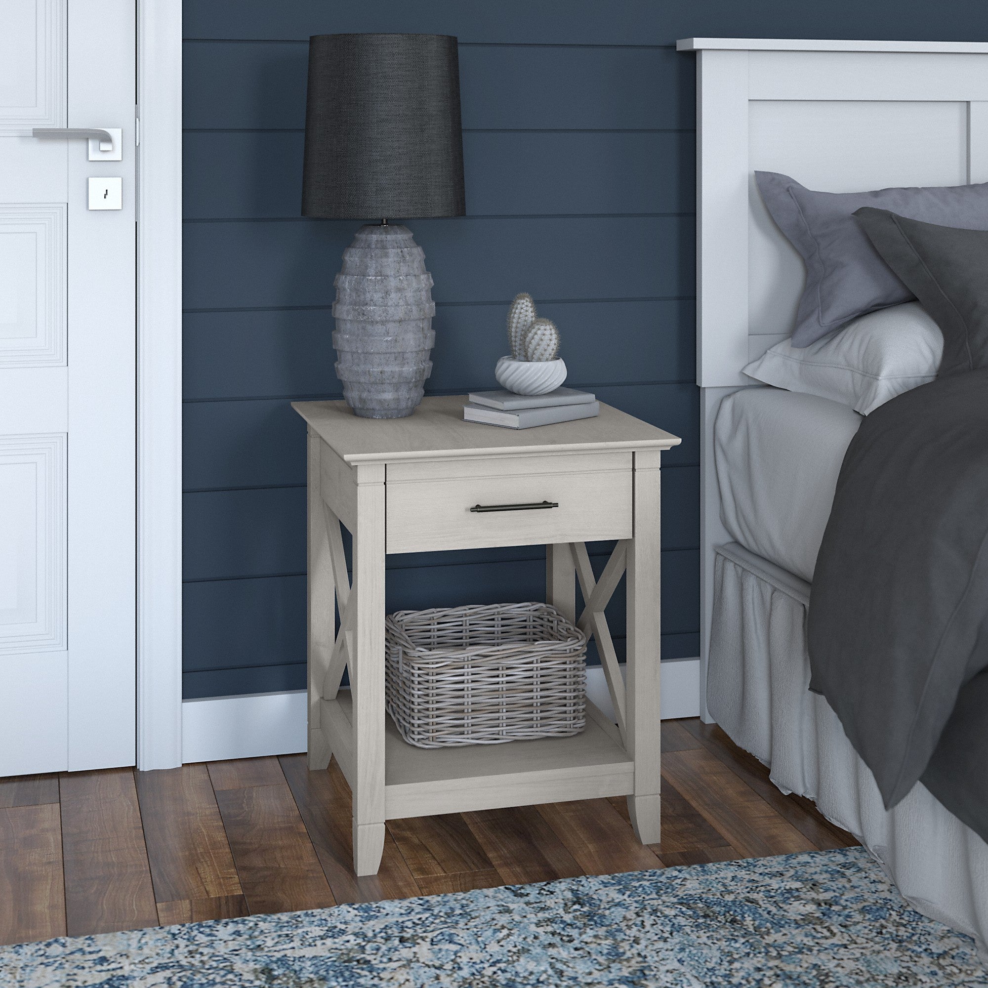 Bush Furniture Key West Nightstand with Drawer