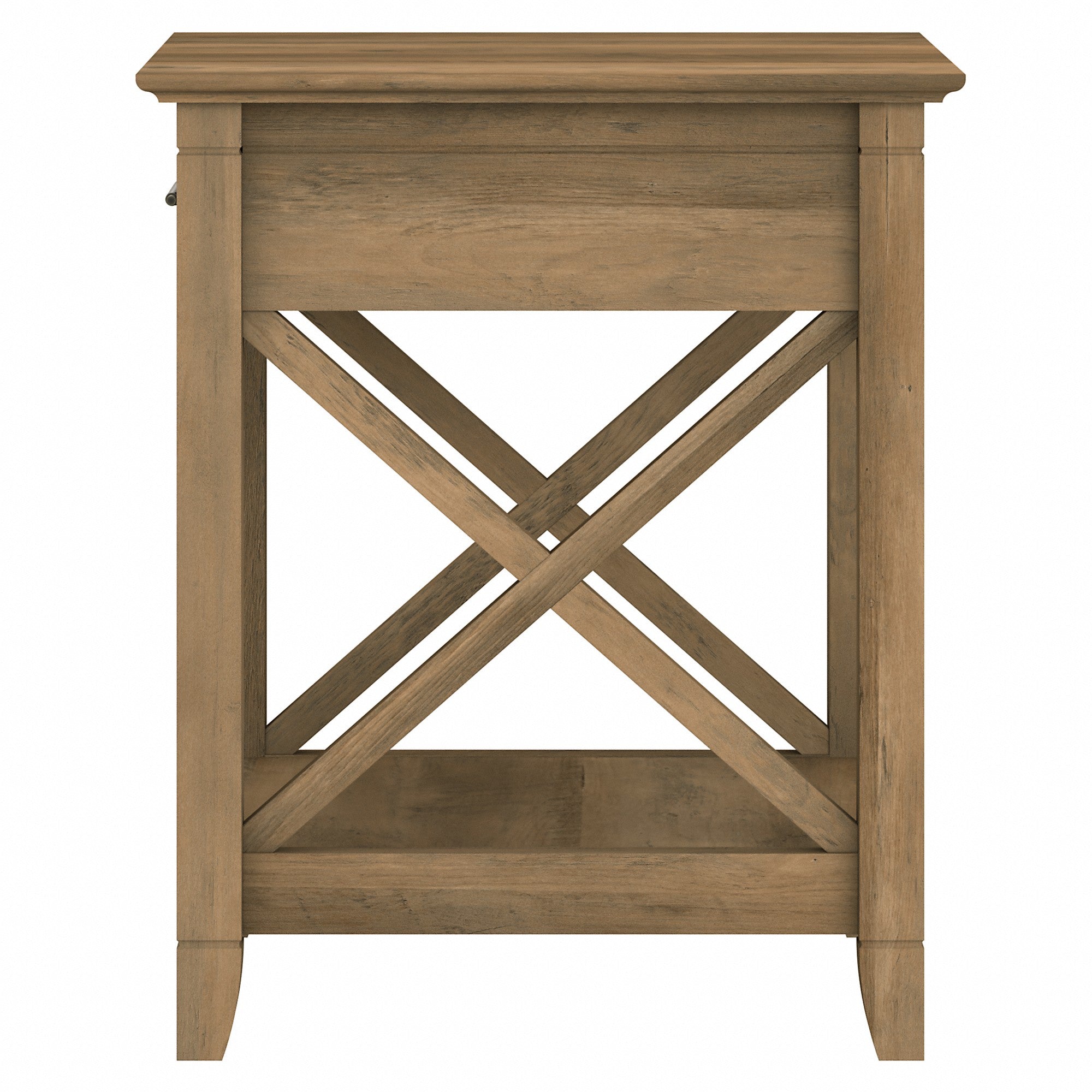 Bush Furniture Key West End Table with Storage