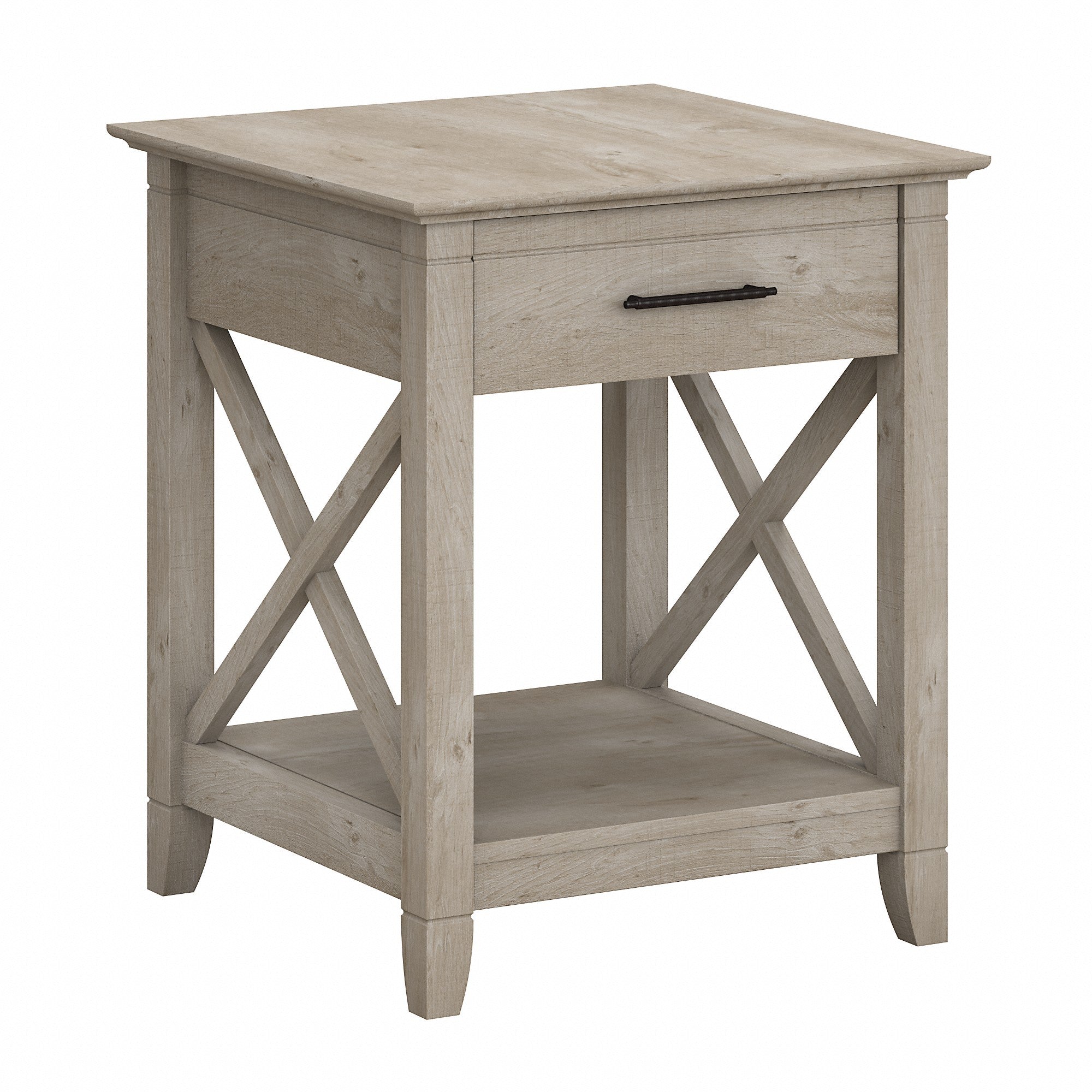 Bush Furniture Key West End Table with Storage