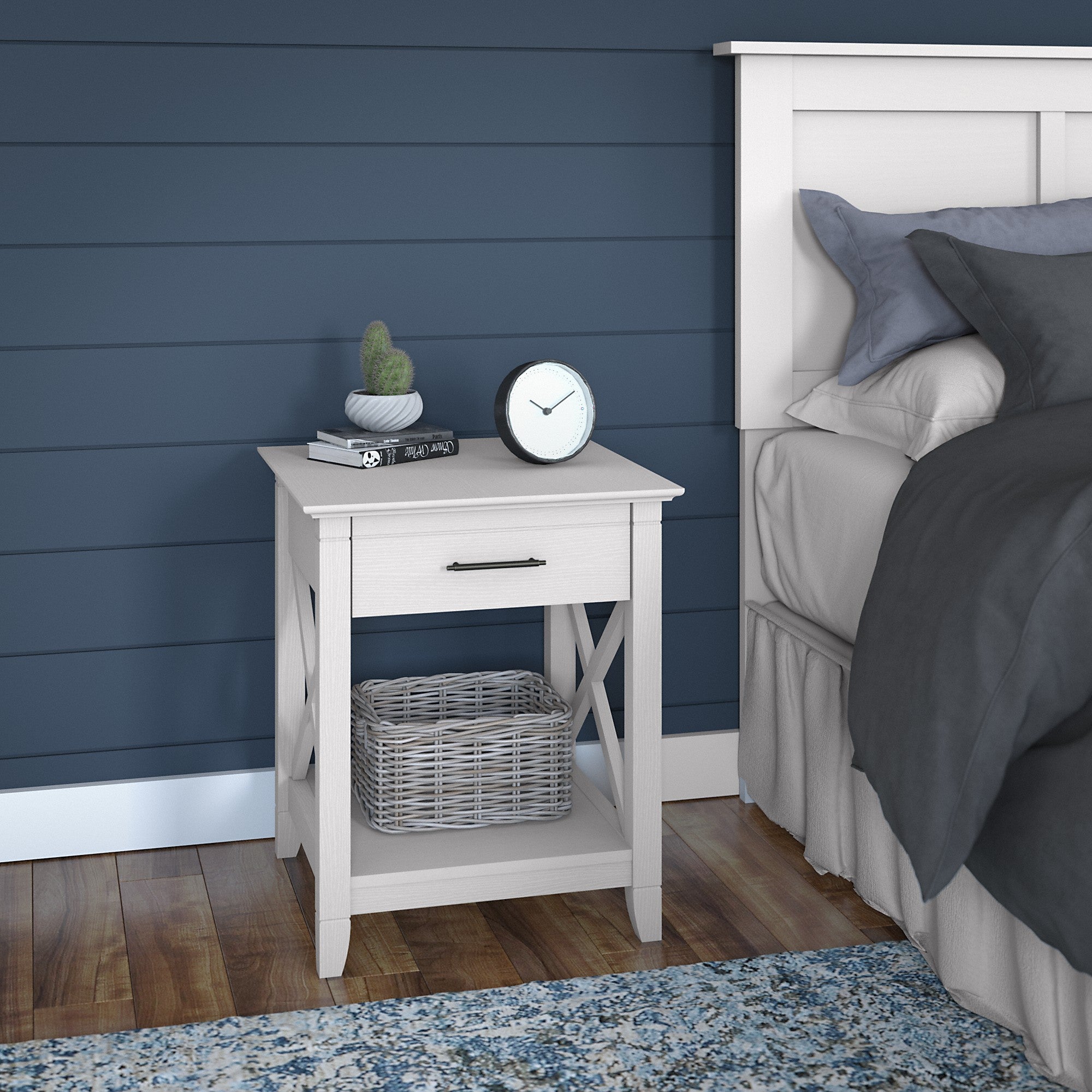 Bush Furniture Key West Nightstand with Drawer