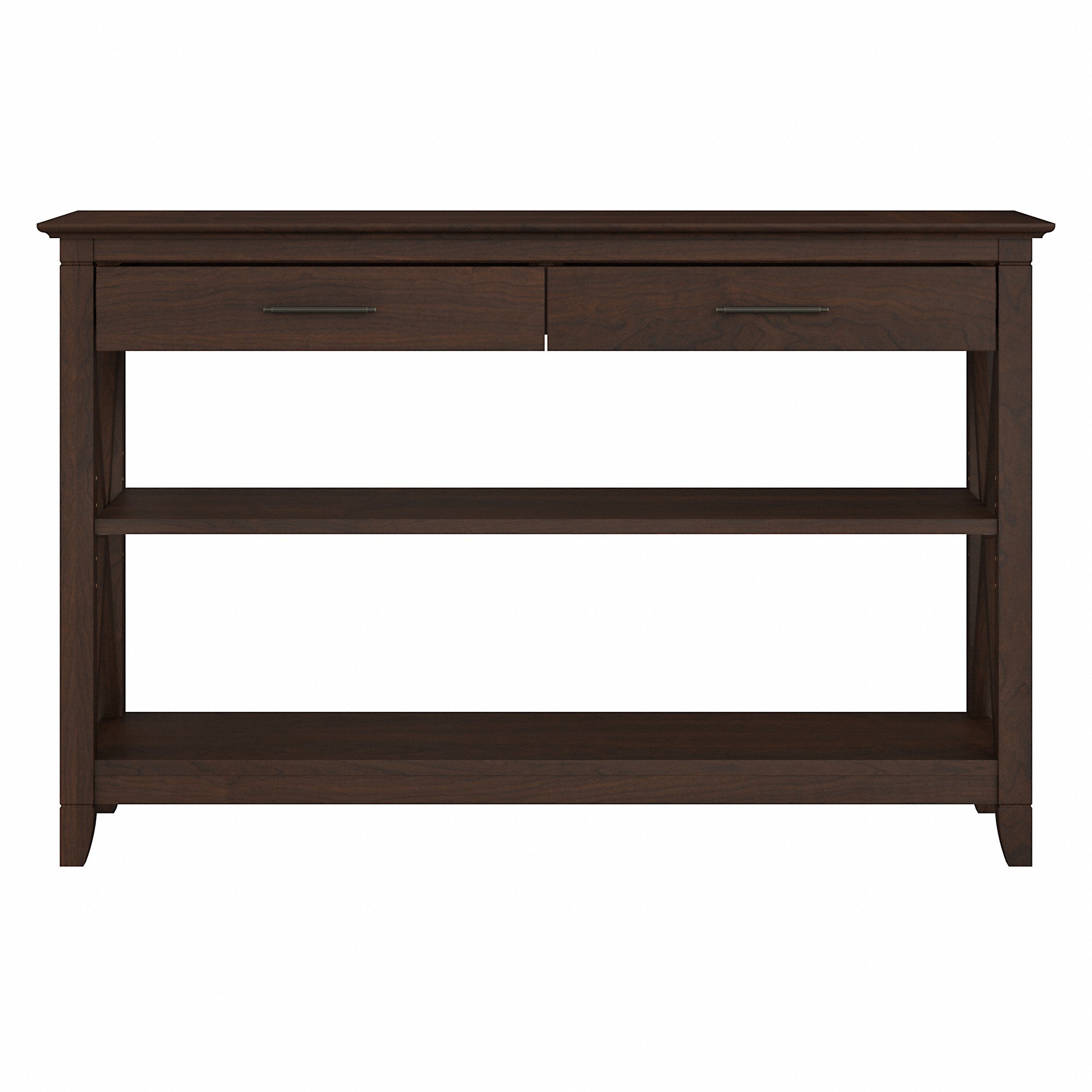 Bush Furniture Key West Console Table with Drawers and Shelves